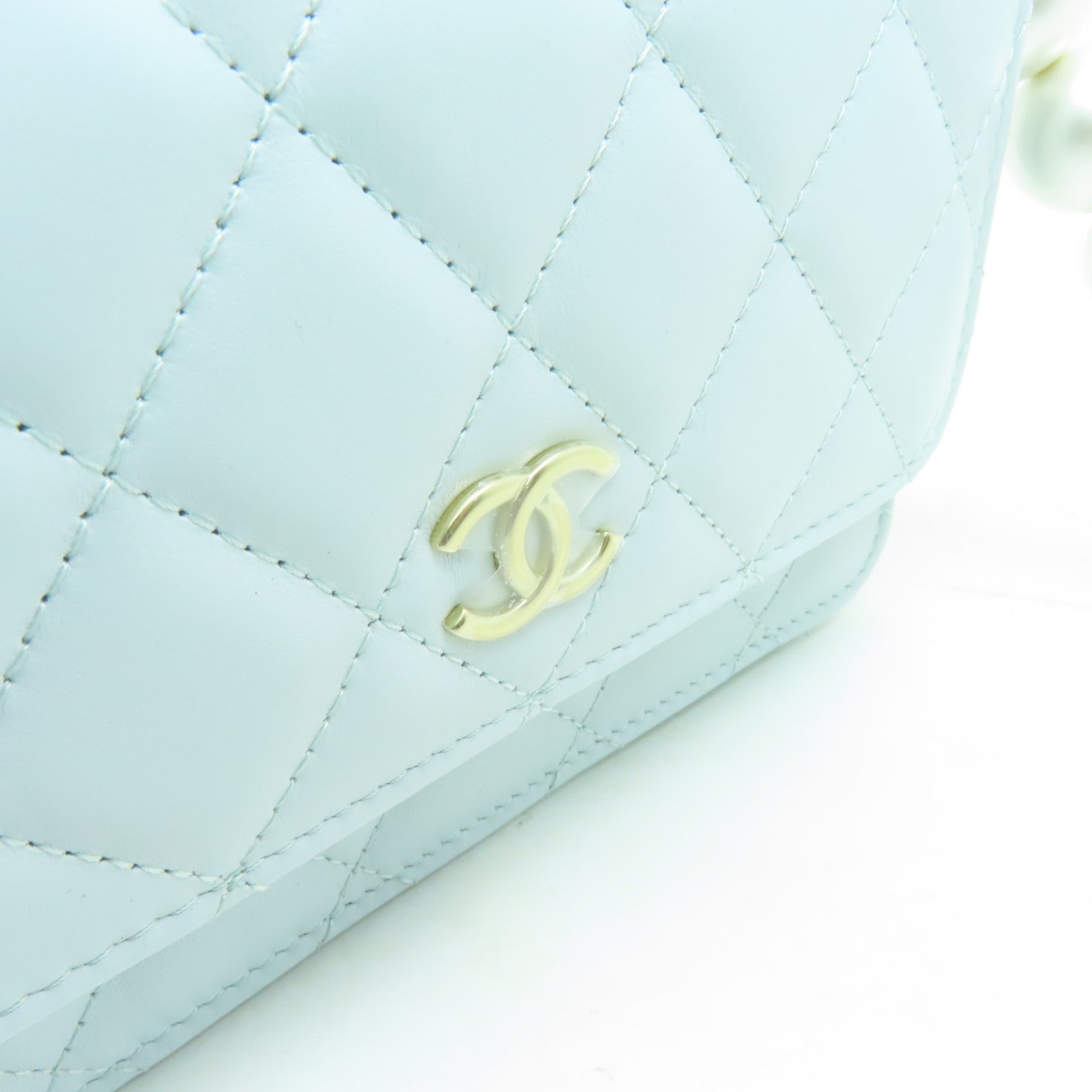 CHANEL 【激減優惠】菱格羊皮皮革WOC Shoulder Bag金扣鏈帶肩背袋