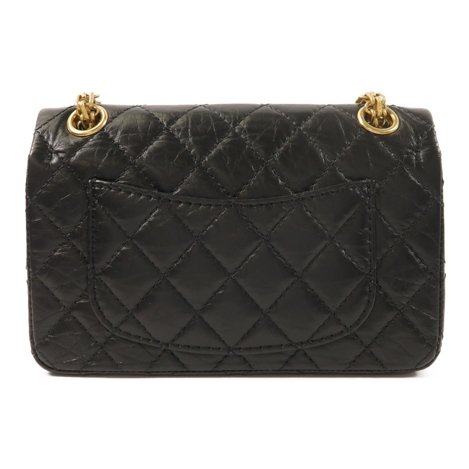 CHANEL 牛皮皮革2.55 Mini鏈帶肩背袋