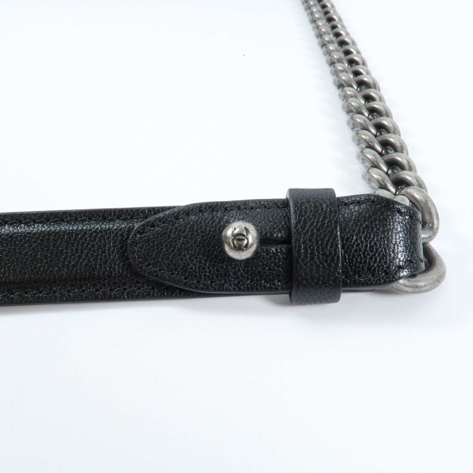 CHANEL 牛皮皮革Chain Shoulder鏈帶肩背袋