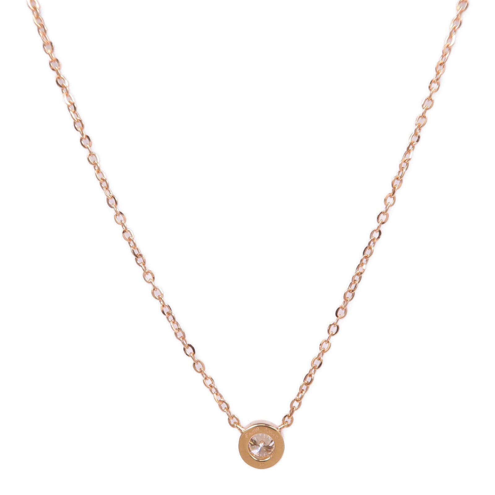 JEWELRY 18K玫瑰金Diamond Necklace鑽石項鍊