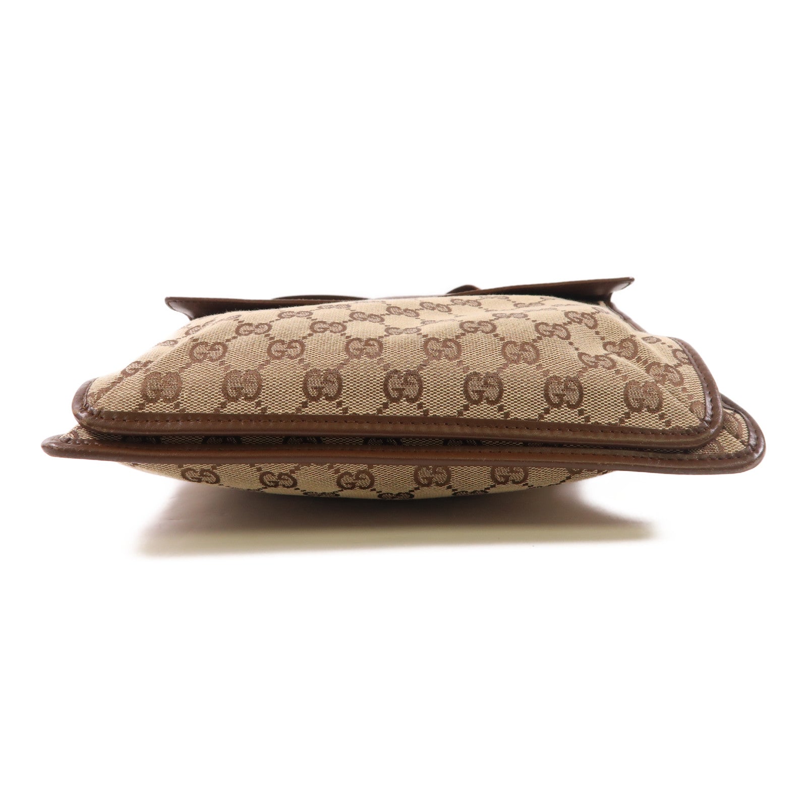 GUCCI 帆布Shoulder Bag銀扣肩背袋