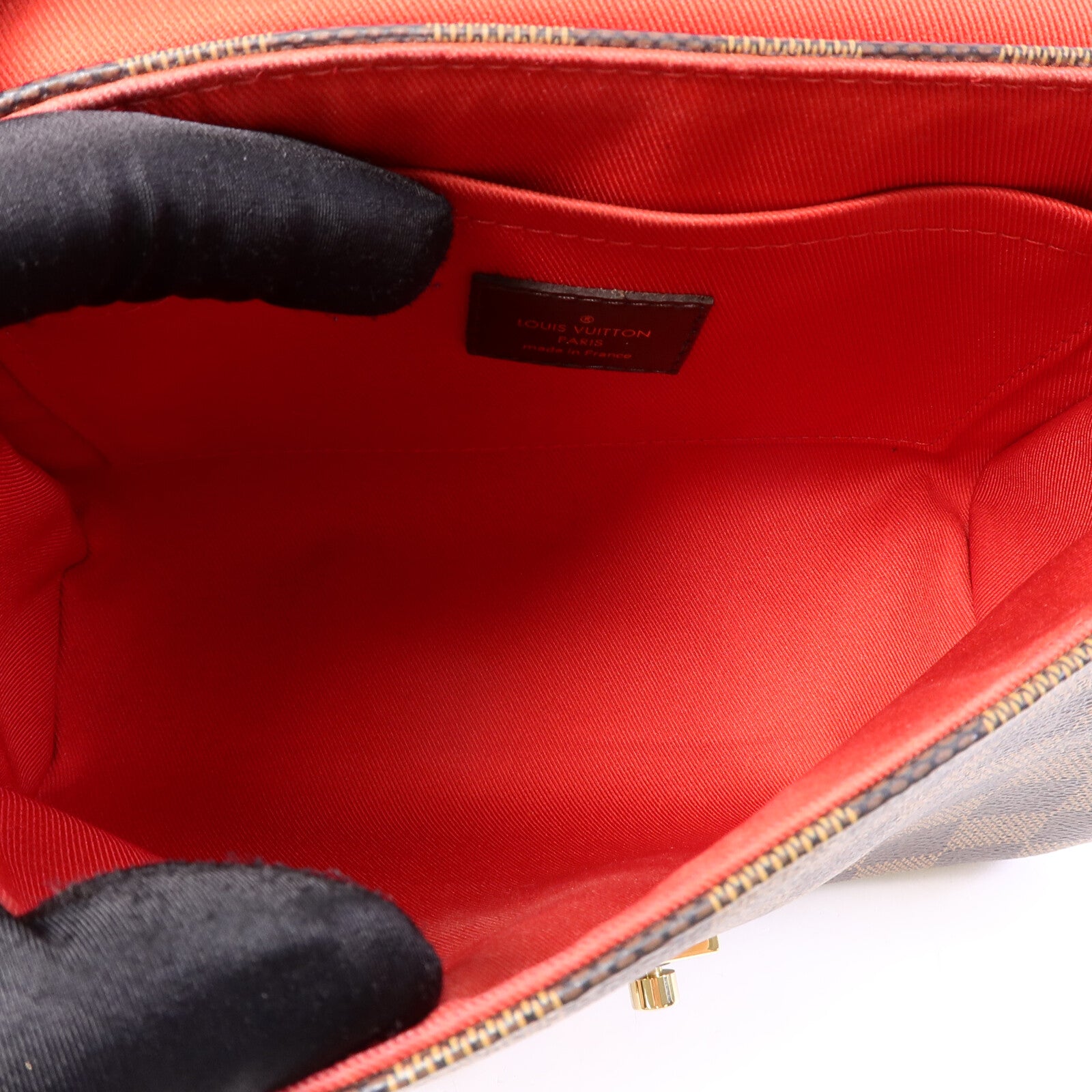 LOUIS VUITTON Damier Croisette手挽肩背兩用袋