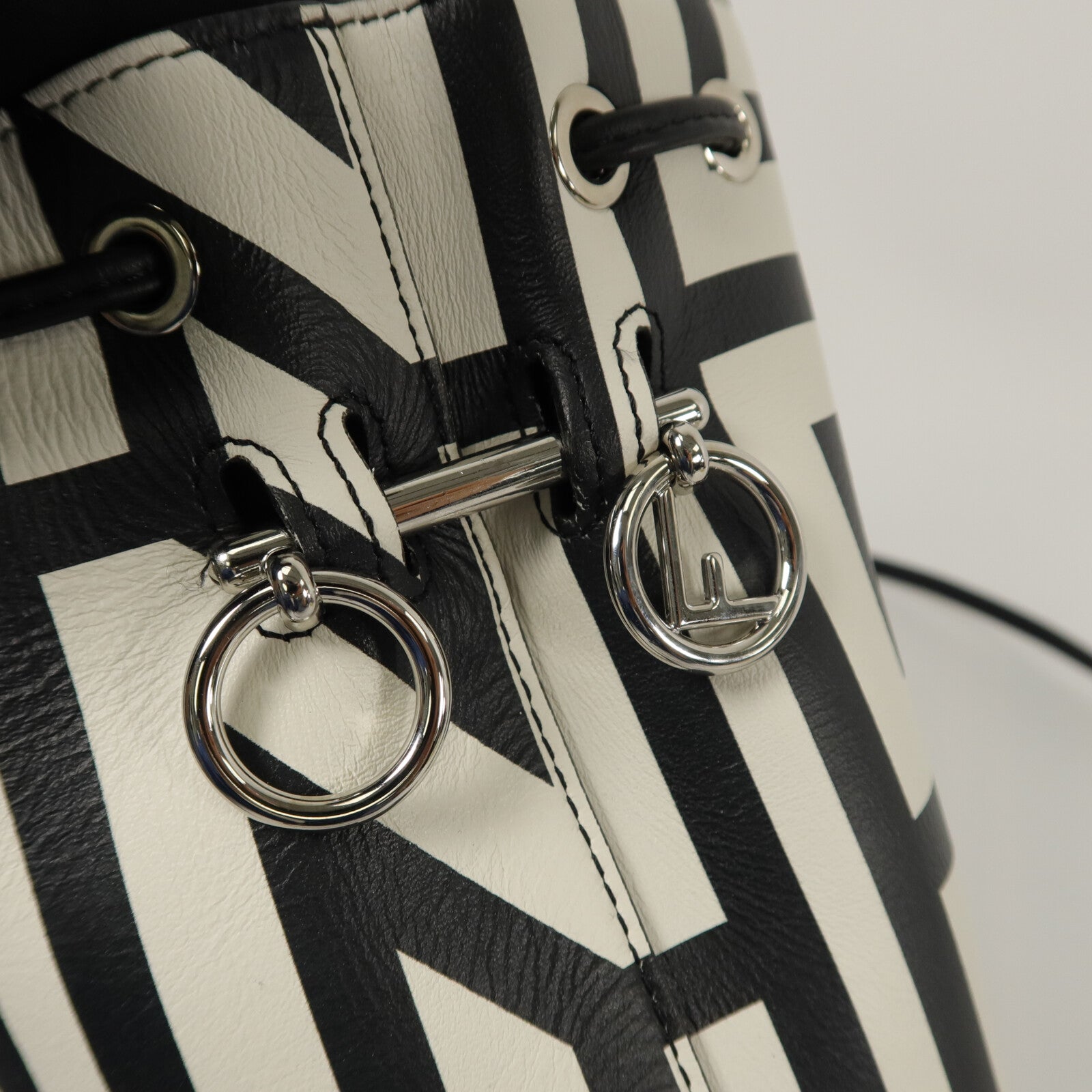 FENDI 牛皮皮革Mini Mon Tresor手挽肩背兩用袋