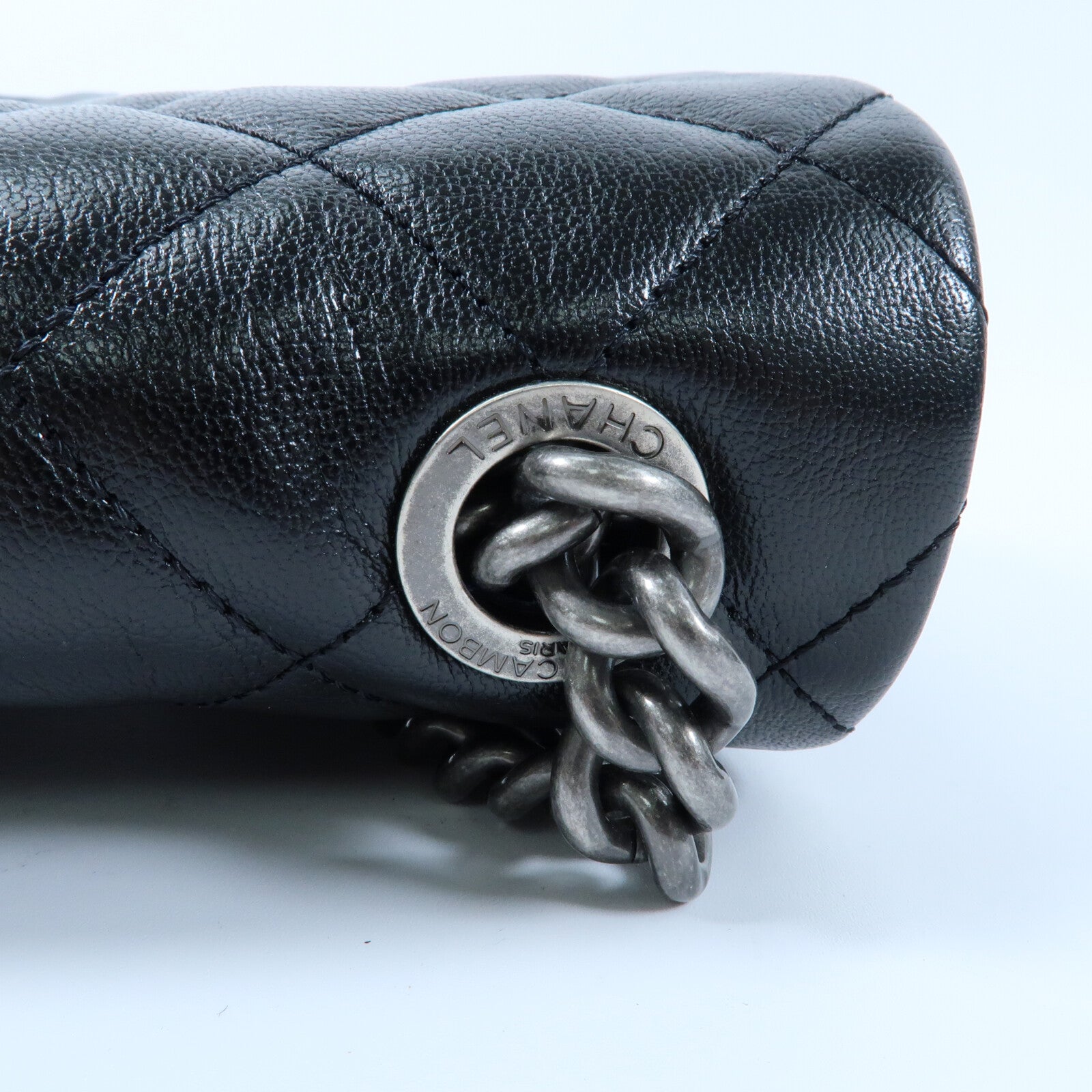 CHANEL 牛皮皮革Chain Shoulder鏈帶肩背袋