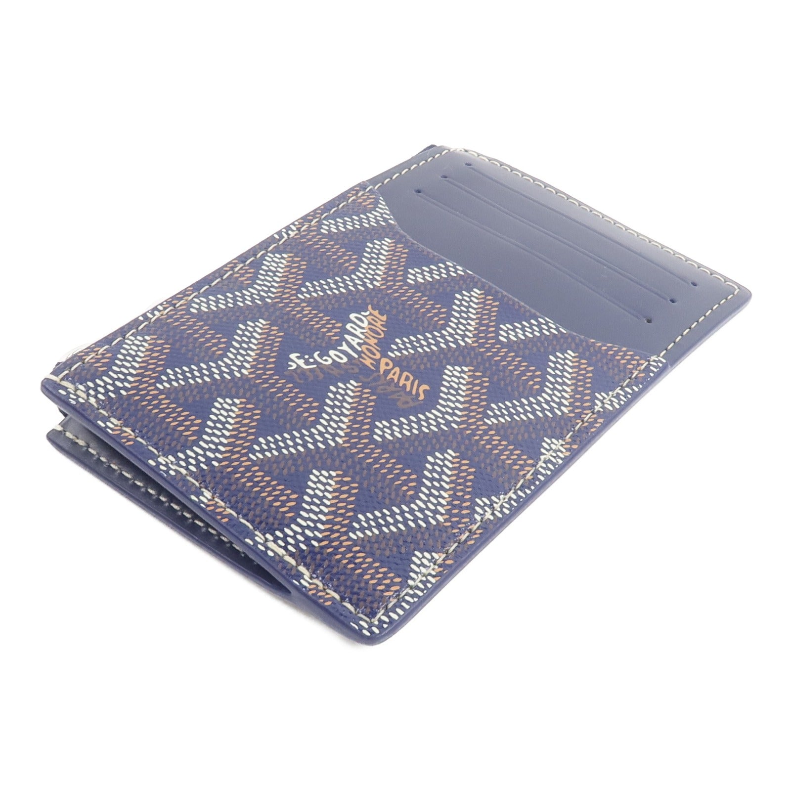 GOYARD 塗層帆布/牛皮皮革Bourbon Zipped卡片套