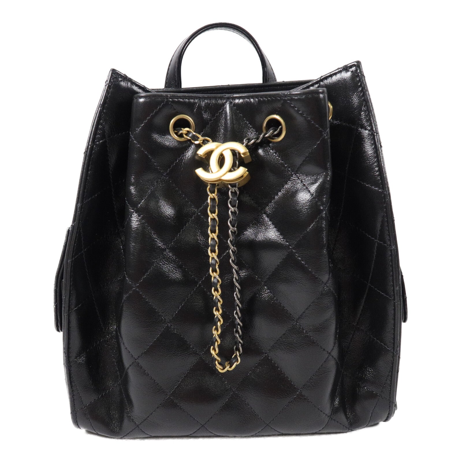 CHANEL 牛皮皮革Chanel 25 Backpack Medium鏈帶背包