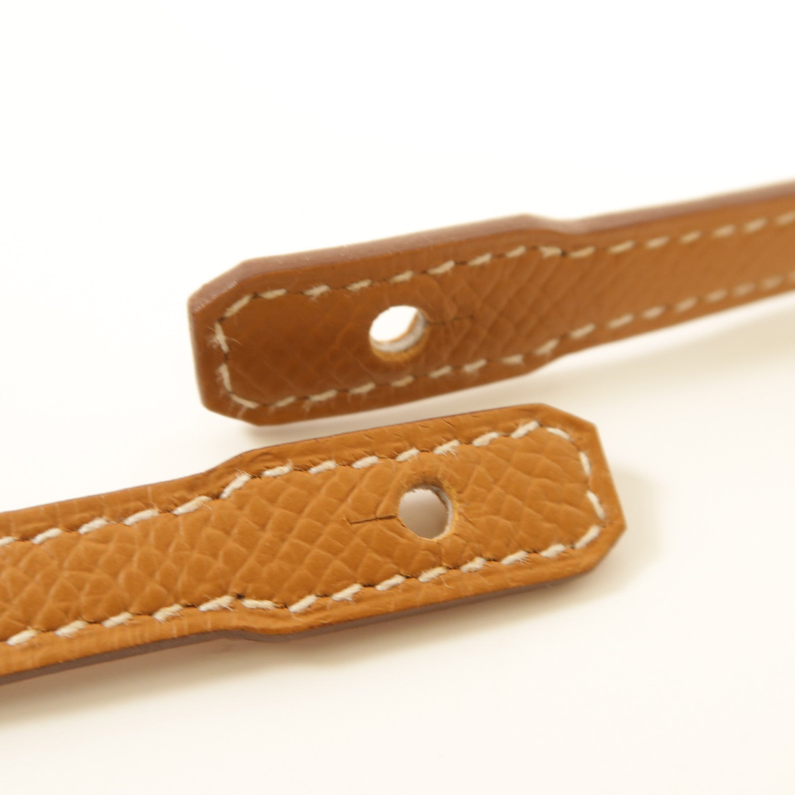 HERMES Epsom皮革Chaine d'Ancre To Go銀扣肩背袋Gold