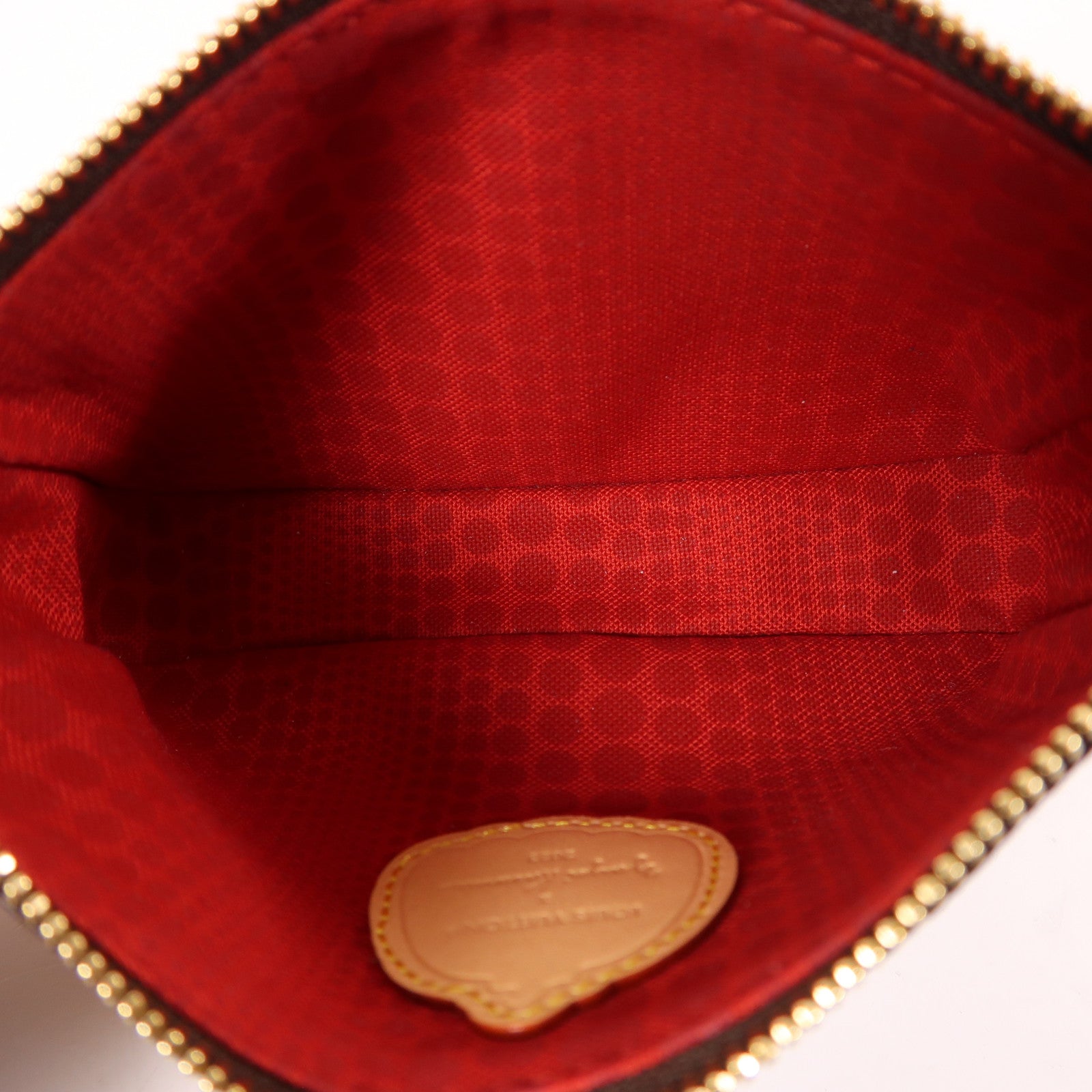 LOUIS VUITTON 塗層帆布Pochette Accessoires LV X YK金扣手挽袋