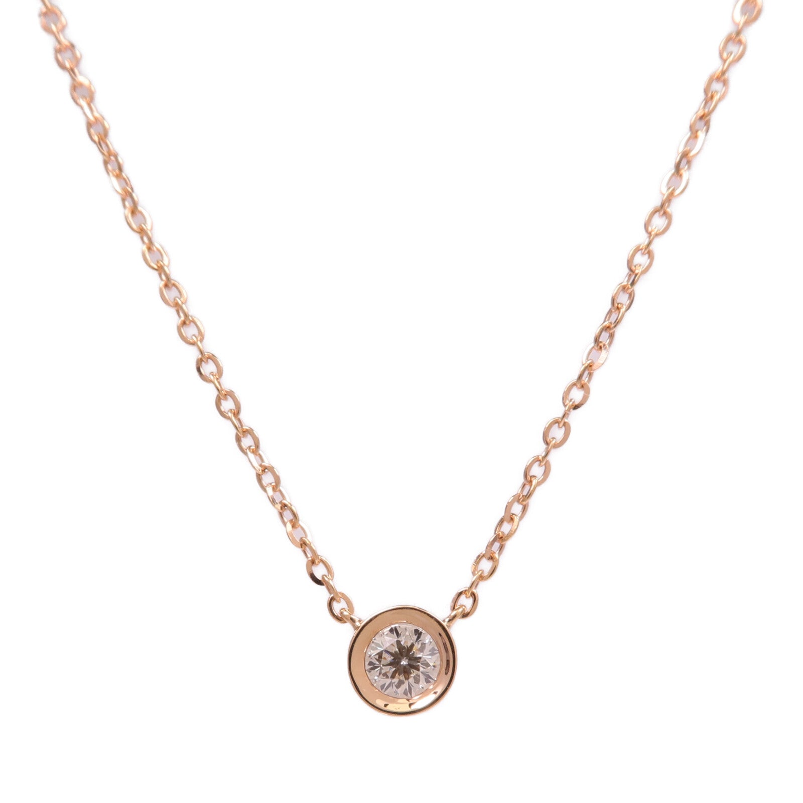 JEWELRY 18K玫瑰金Diamond Necklace鑽石項鍊