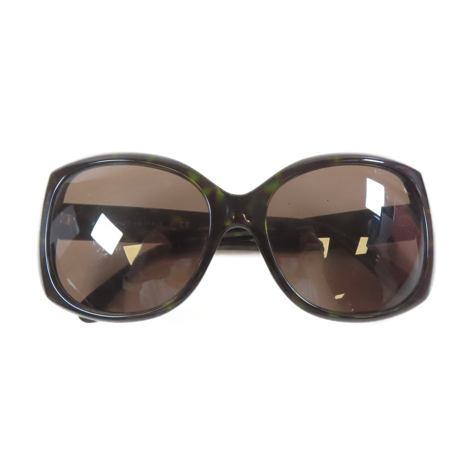 CHANEL PVC Sunglasses太陽眼鏡黑色/綠色