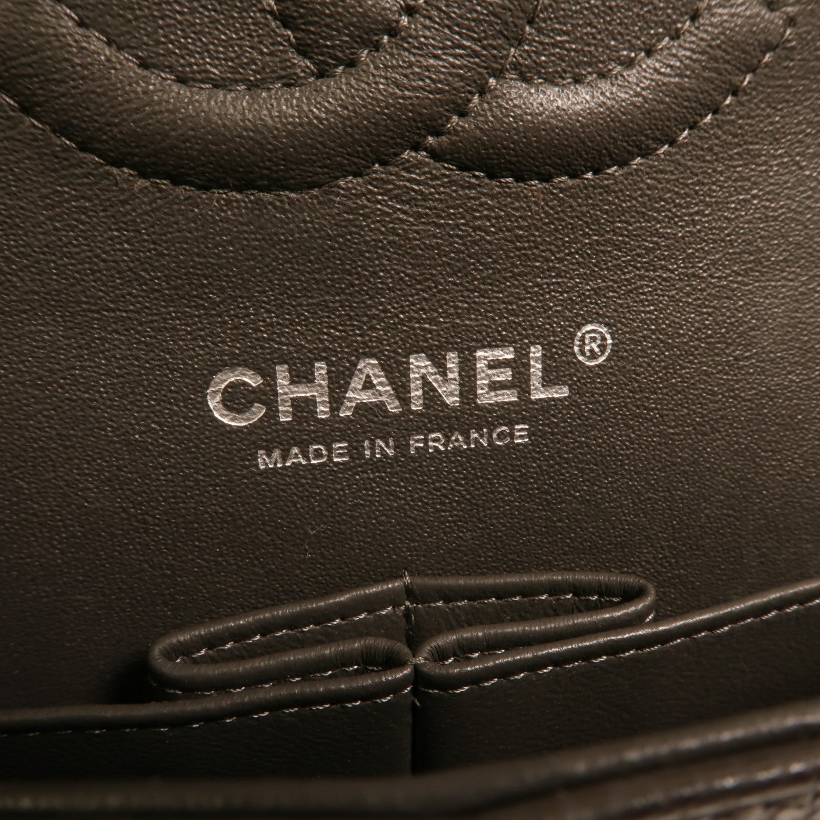 CHANEL 牛皮皮革Classic 25銀扣鏈帶肩背袋