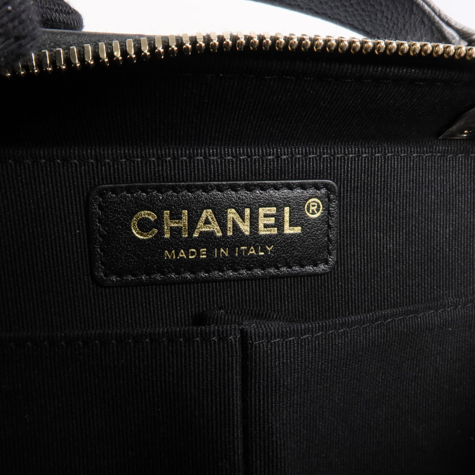 CHANEL 【激減優惠】牛皮皮革Vanity Case金扣手挽肩背兩用袋