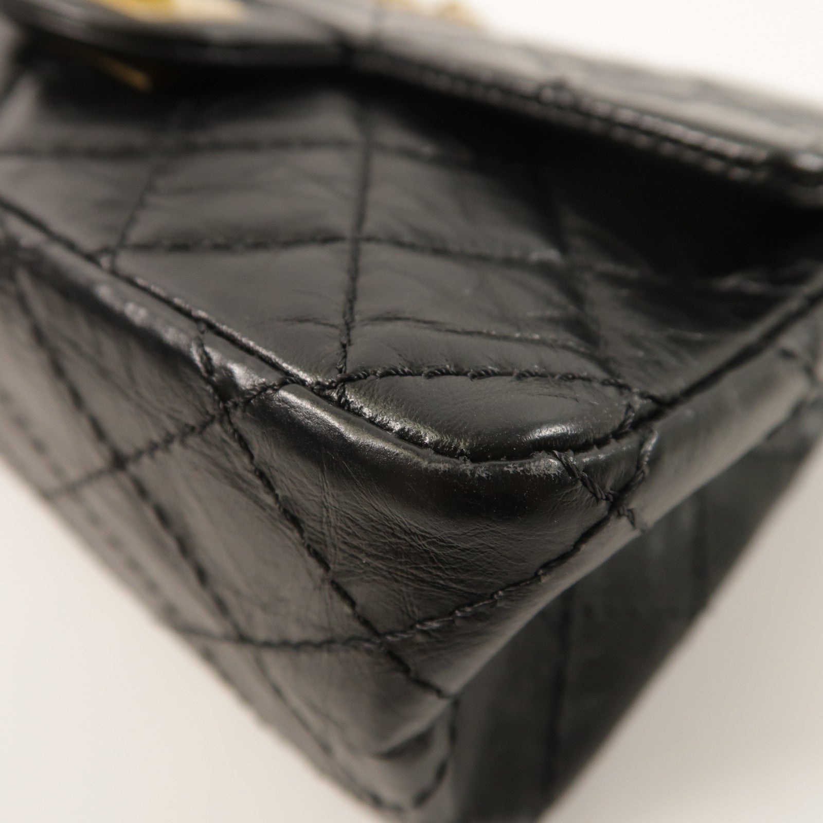 CHANEL 牛皮皮革2.55 Mini鏈帶肩背袋