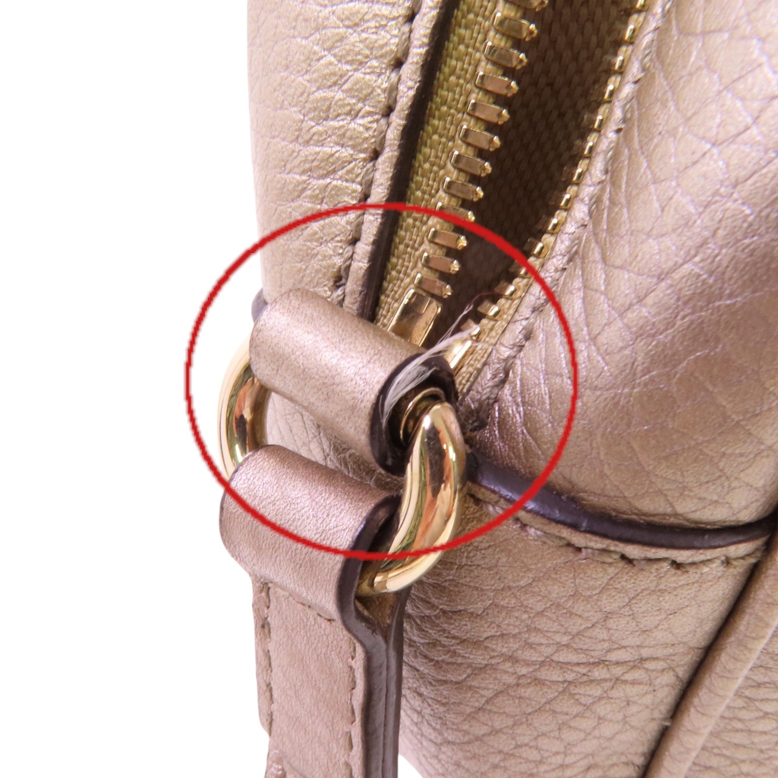 GUCCI 牛皮皮革Soho Disco金扣肩背袋