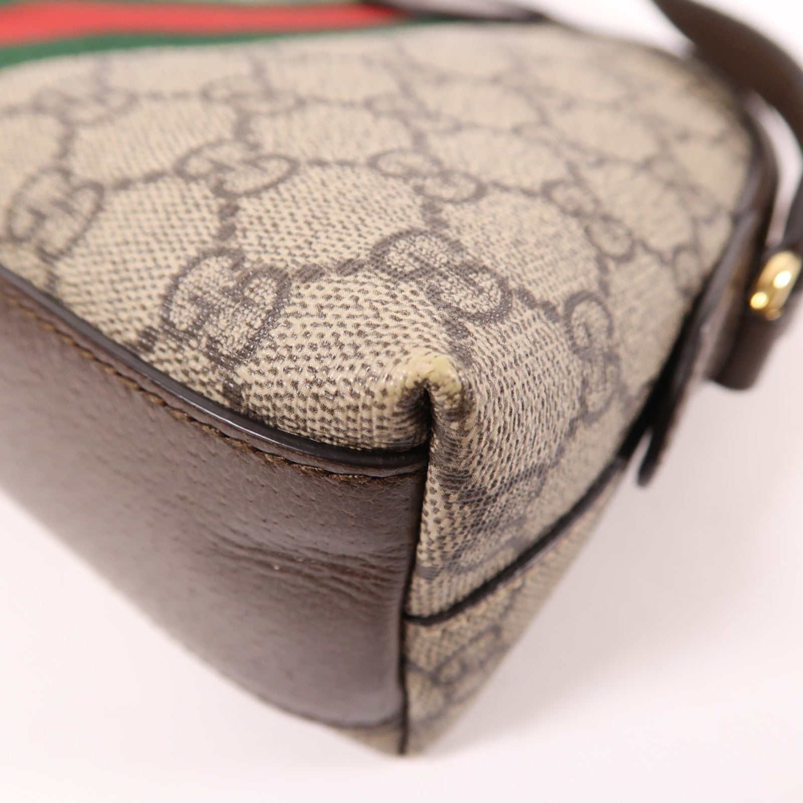 GUCCI 塗層帆布Ophidia GG金扣肩背袋