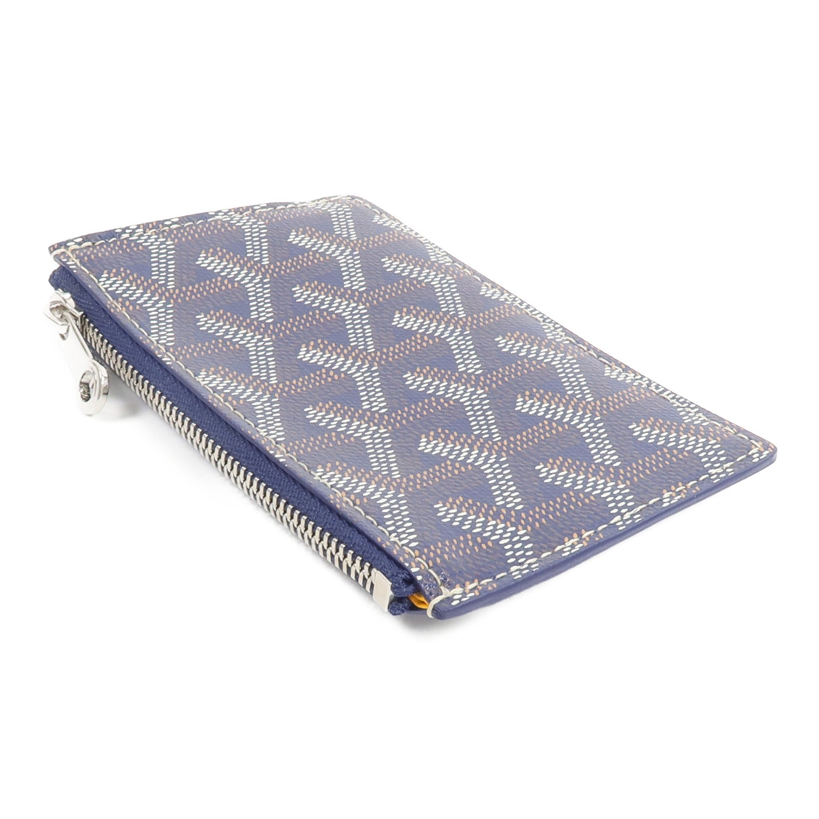 GOYARD 塗層帆布/牛皮皮革Bourbon Zipped卡片套