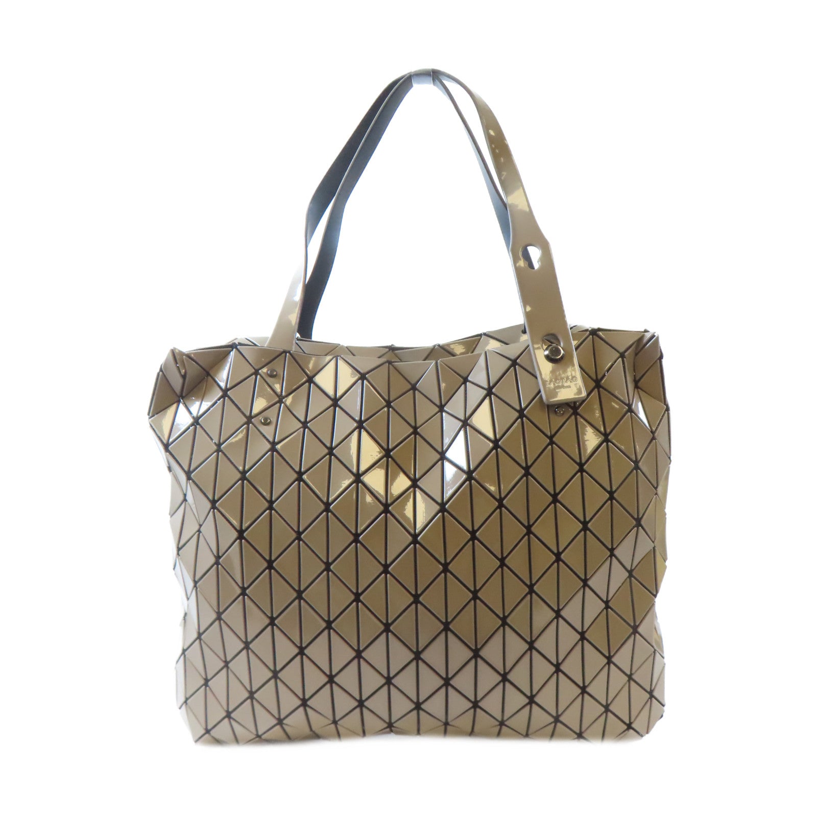 ISSEY MIYAKE PVC BAO BAO銀扣肩背袋/手挽袋灰色