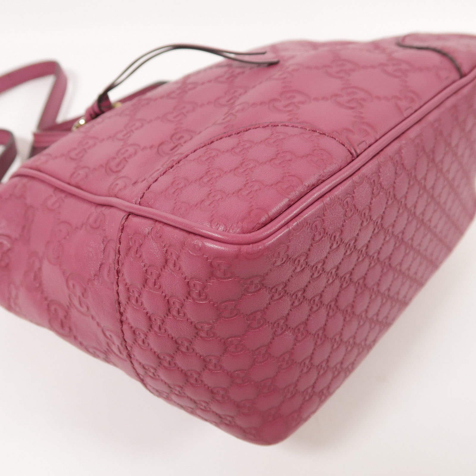 GUCCI GG GHW 2way Shoulder Bag Lather Purple