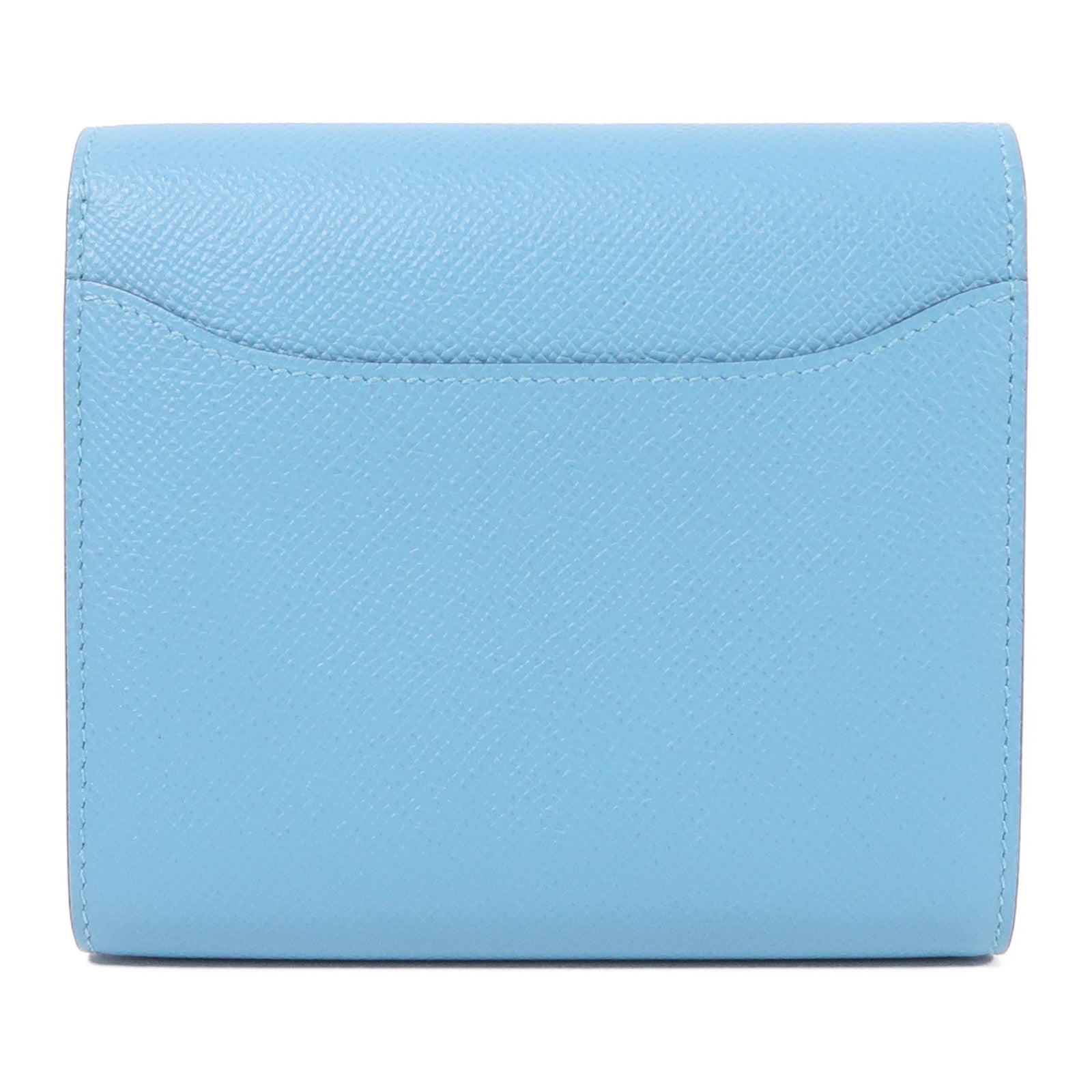 HERMES Epsom皮革Constance Wallet錢包P3 Bleu De Nord
