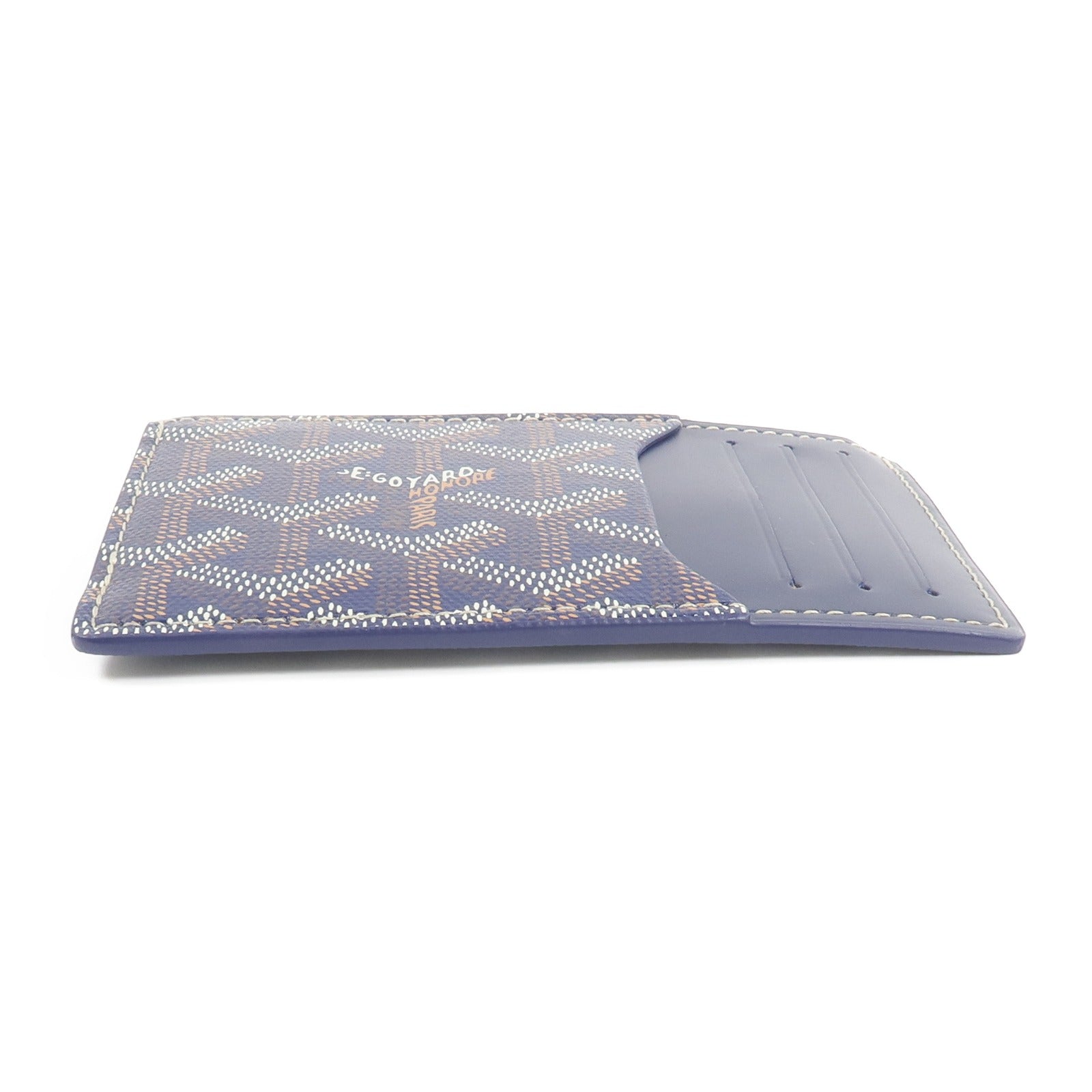 GOYARD 塗層帆布/牛皮皮革Bourbon Zipped卡片套