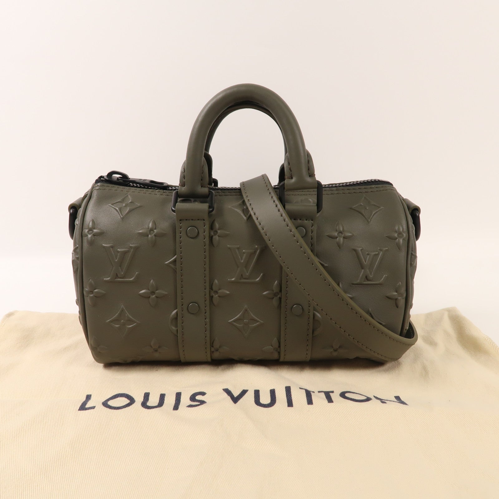 LOUIS VUITTON 牛皮皮革Keepall Xs手挽肩背兩用袋