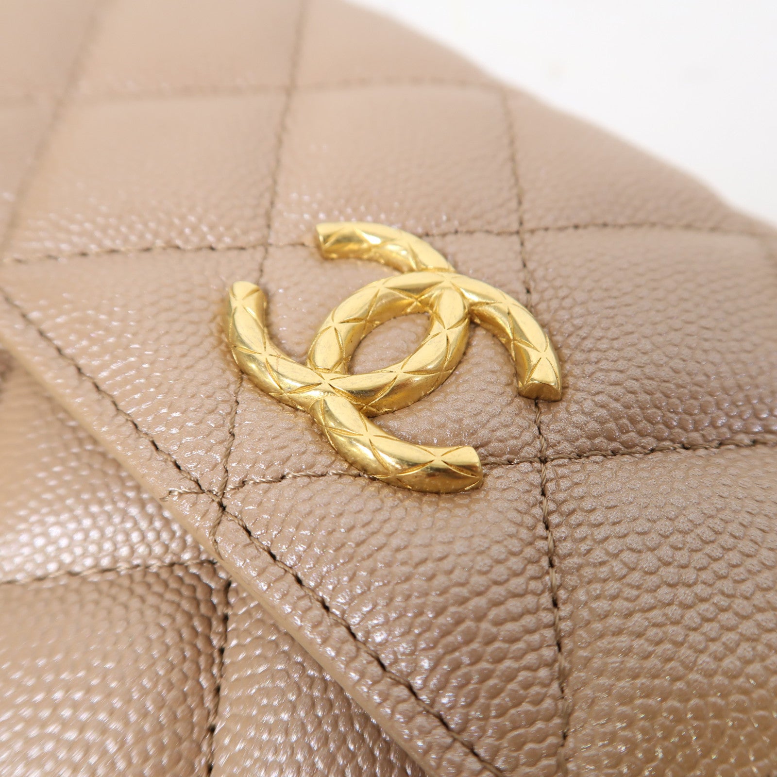 CHANEL 菱格牛皮皮革Adjustable Buckle Chain Gold金扣鏈帶肩背袋粉紅色
