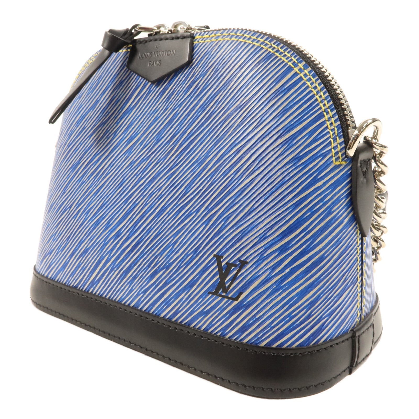 LOUIS VUITTON Epi/Denim Alma Mini鏈帶手挽袋