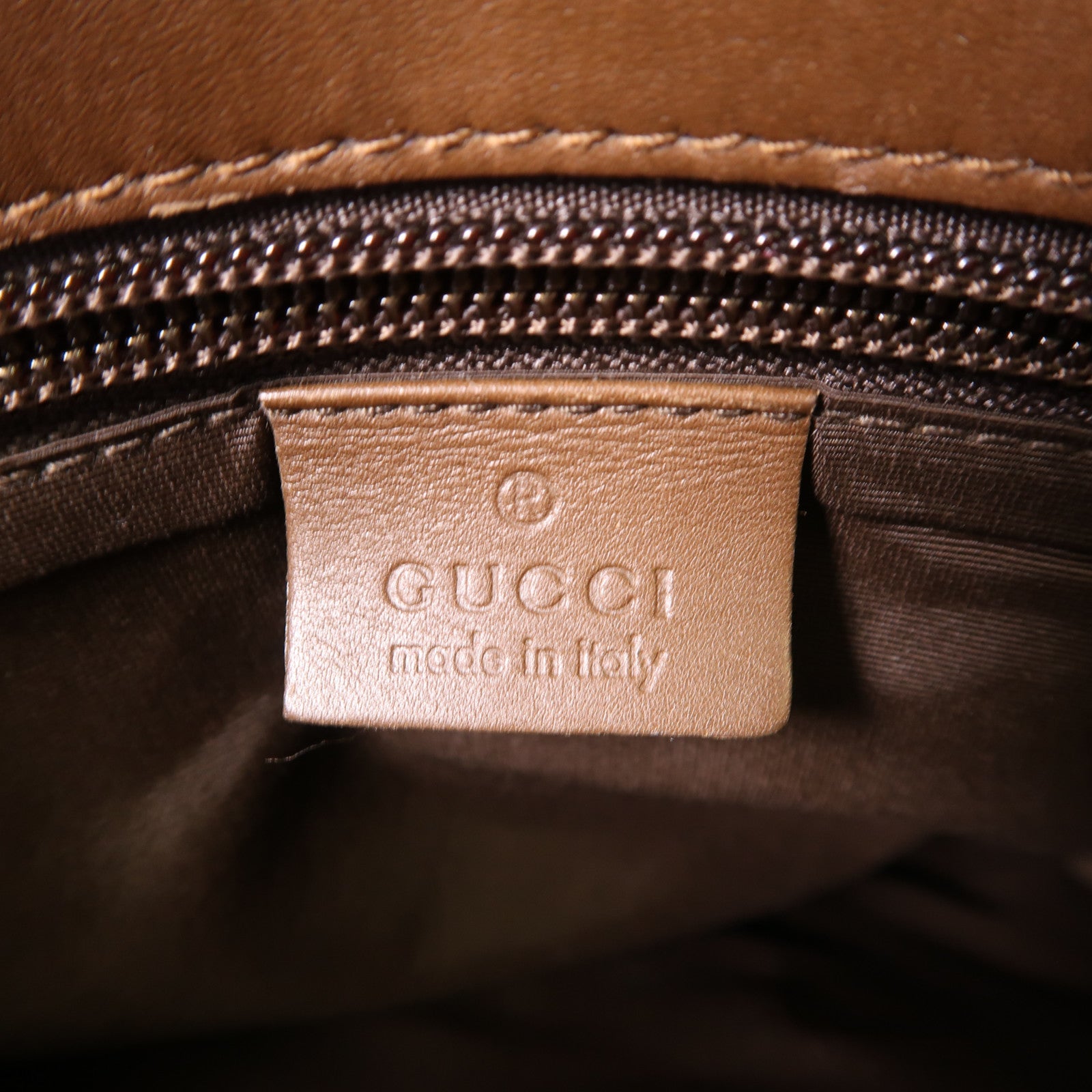 GUCCI 帆布Shoulder Bag銀扣肩背袋