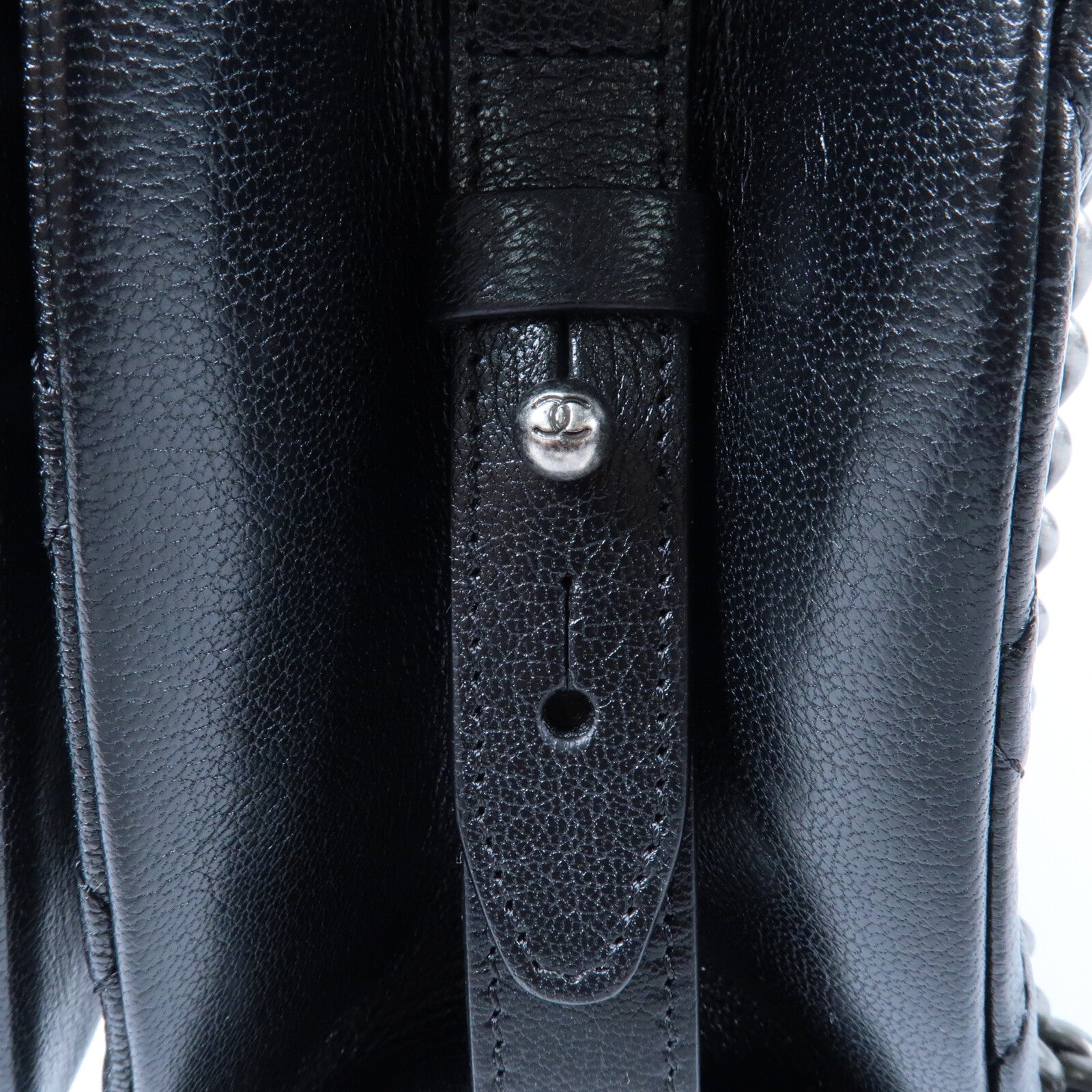 CHANEL 牛皮皮革Chain Shoulder鏈帶肩背袋