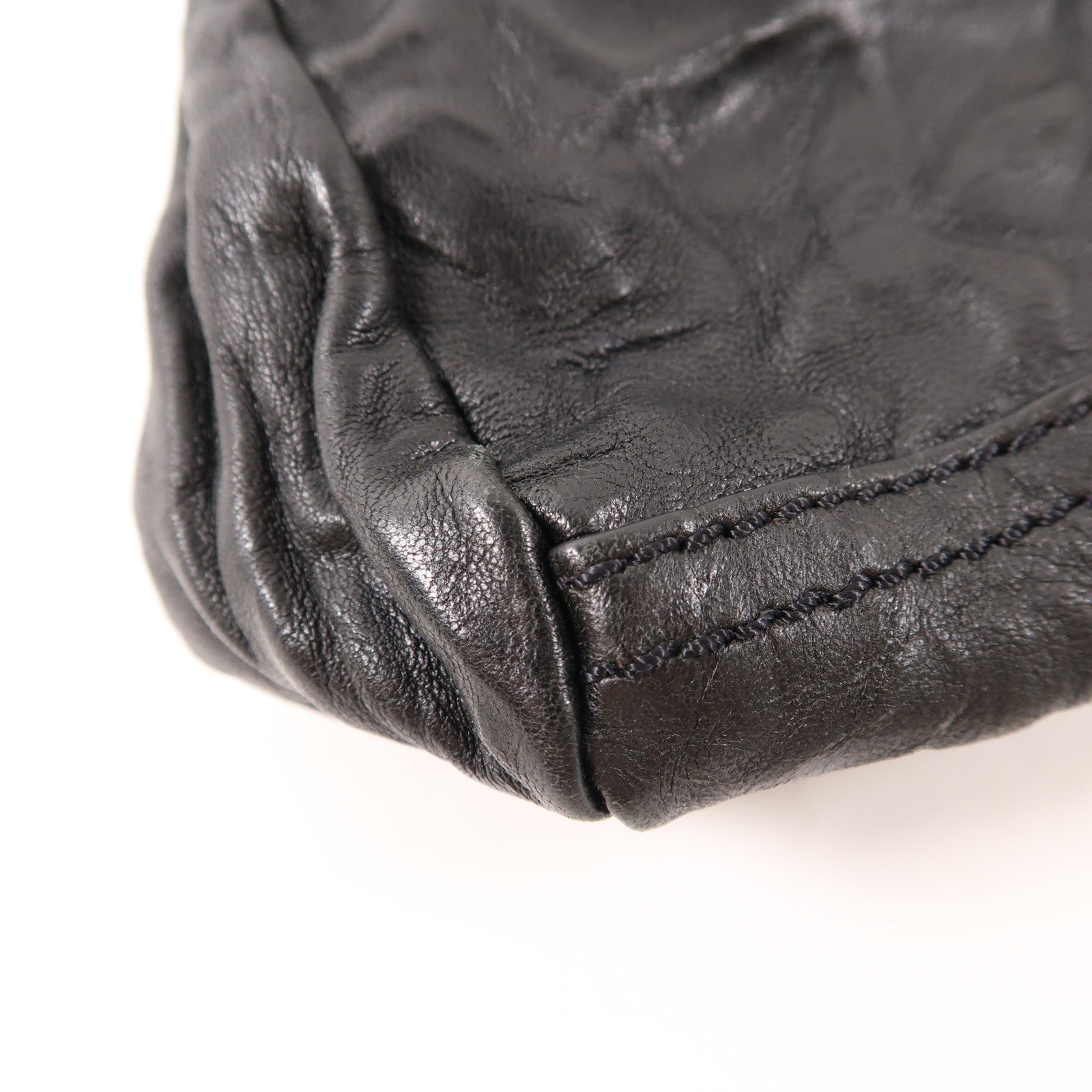 GIVENCHY 【激減優惠】牛皮皮革Mini Pandora銀扣肩背袋黑色