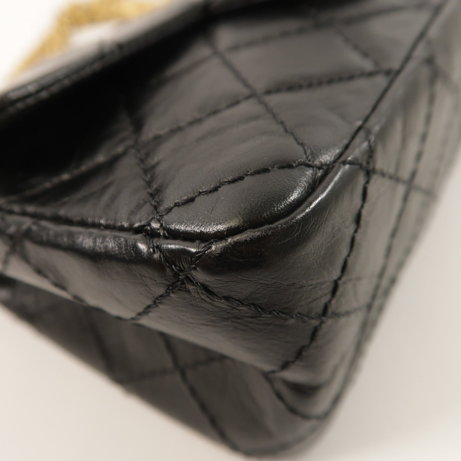 CHANEL 牛皮皮革2.55 Mini鏈帶肩背袋