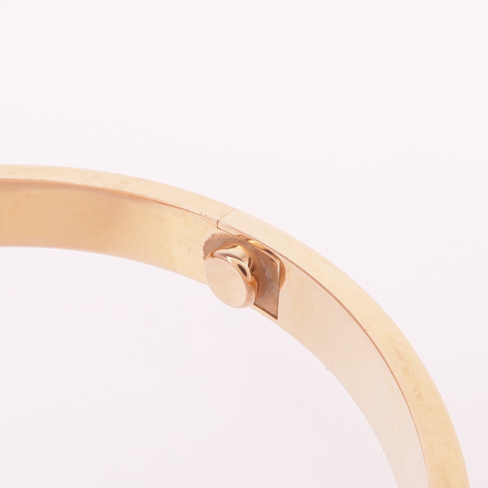 CARTIER 18K玫瑰金Love Bracelet 4 Diamonds鑽石手鐲Cartier#19