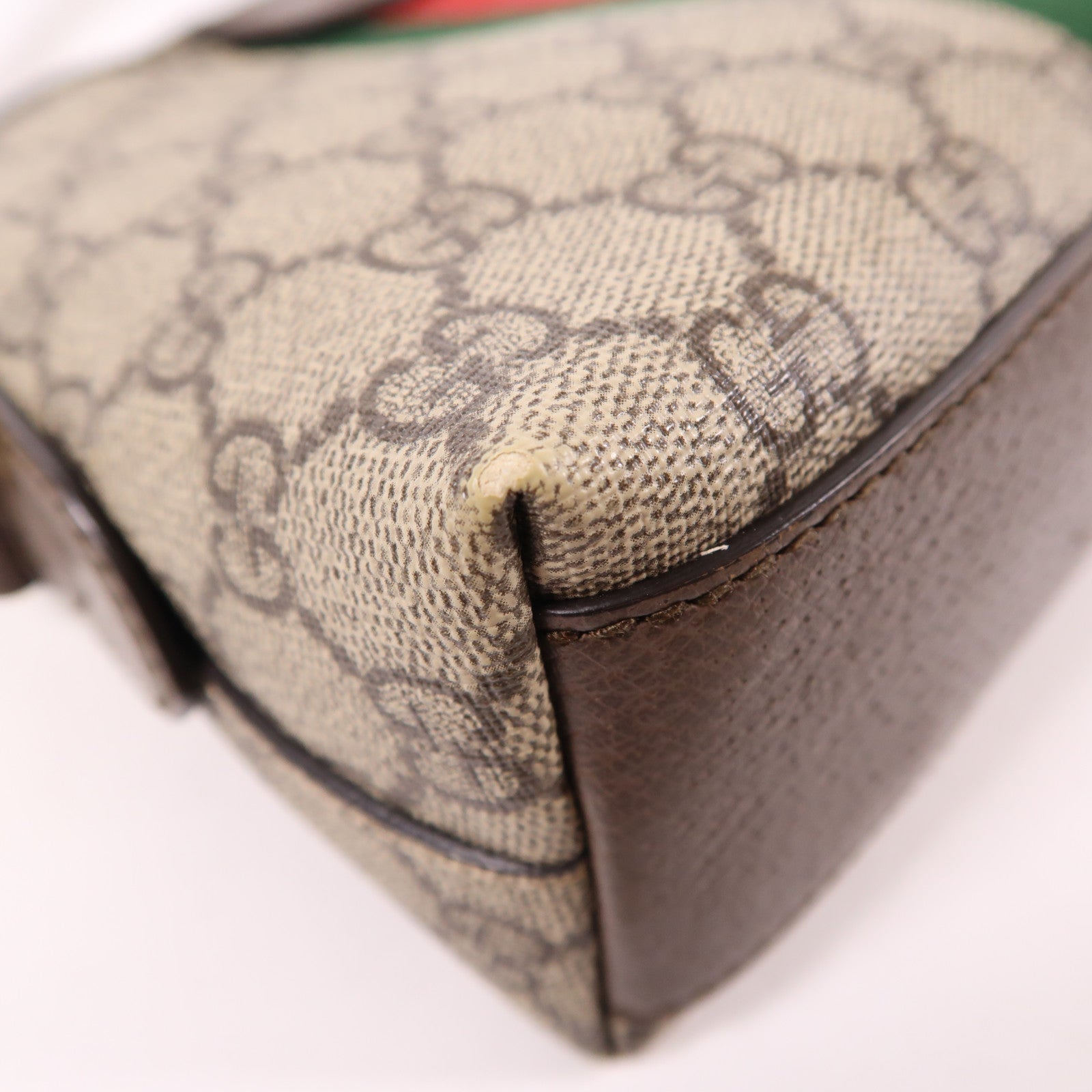 GUCCI 塗層帆布Ophidia GG金扣肩背袋