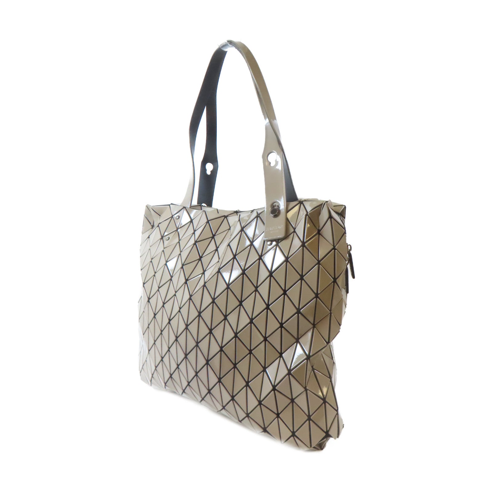 ISSEY MIYAKE PVC BAO BAO銀扣肩背袋/手挽袋灰色