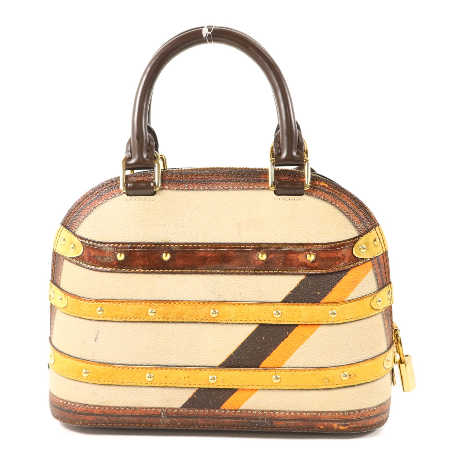 LOUIS VUITTON 皮革Alma BB Time Trunk金扣手挽肩背兩用袋