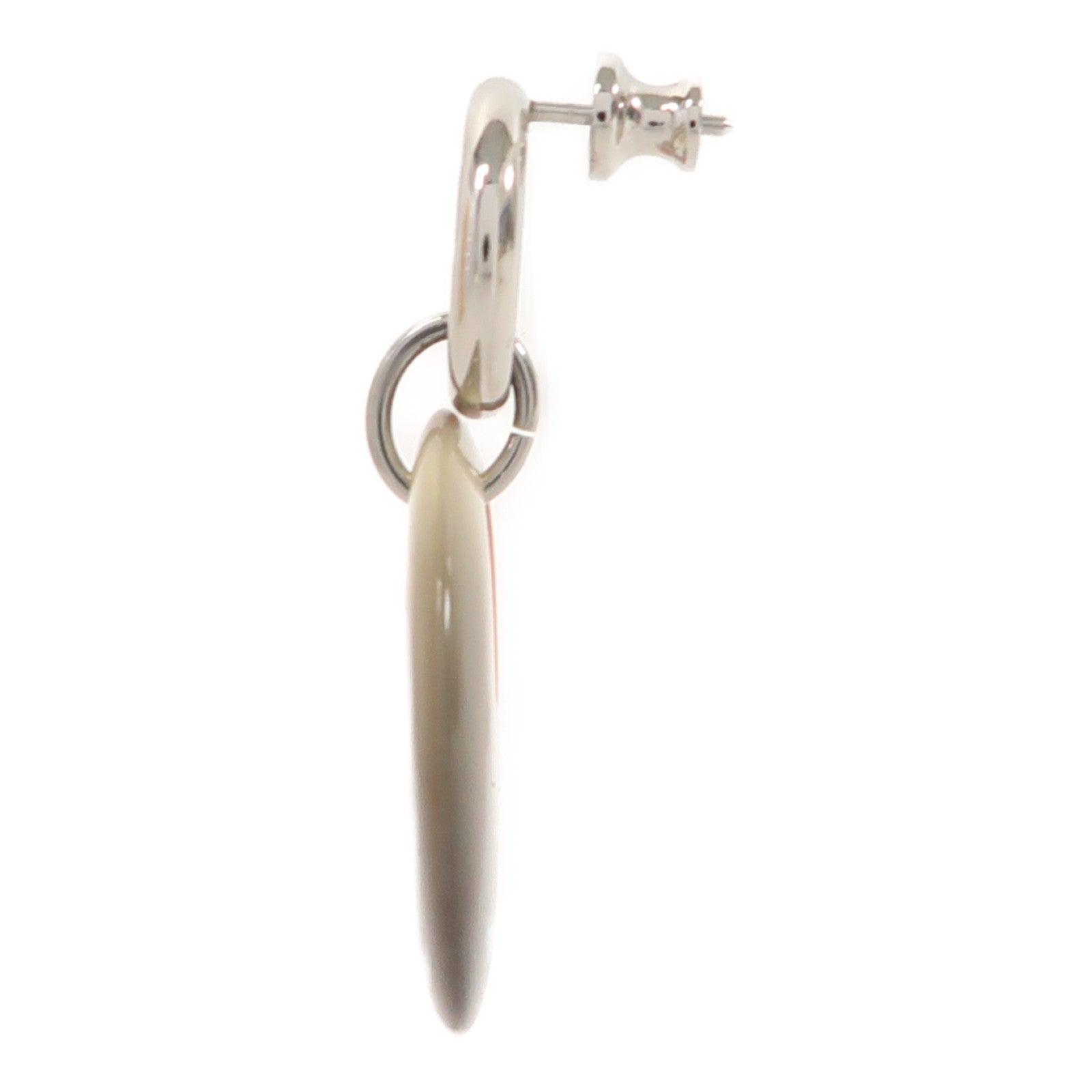 HERMES 水牛角Earrings耳環橙色/啡色