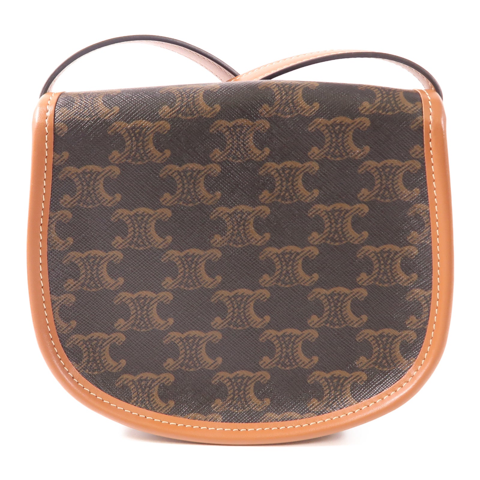 CELINE 塗層帆布Mini Besace金扣肩背袋
