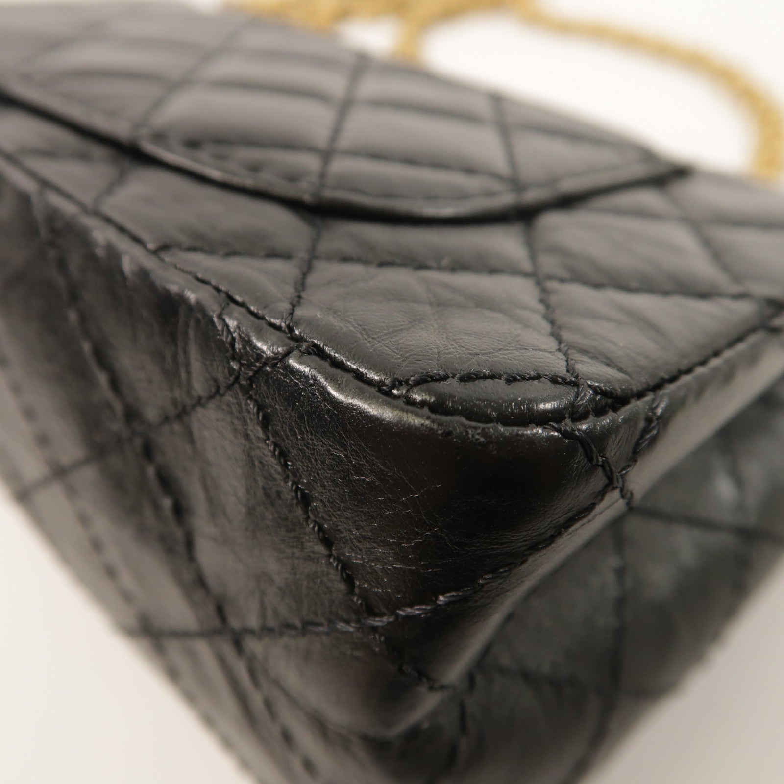 CHANEL 牛皮皮革2.55 Mini鏈帶肩背袋