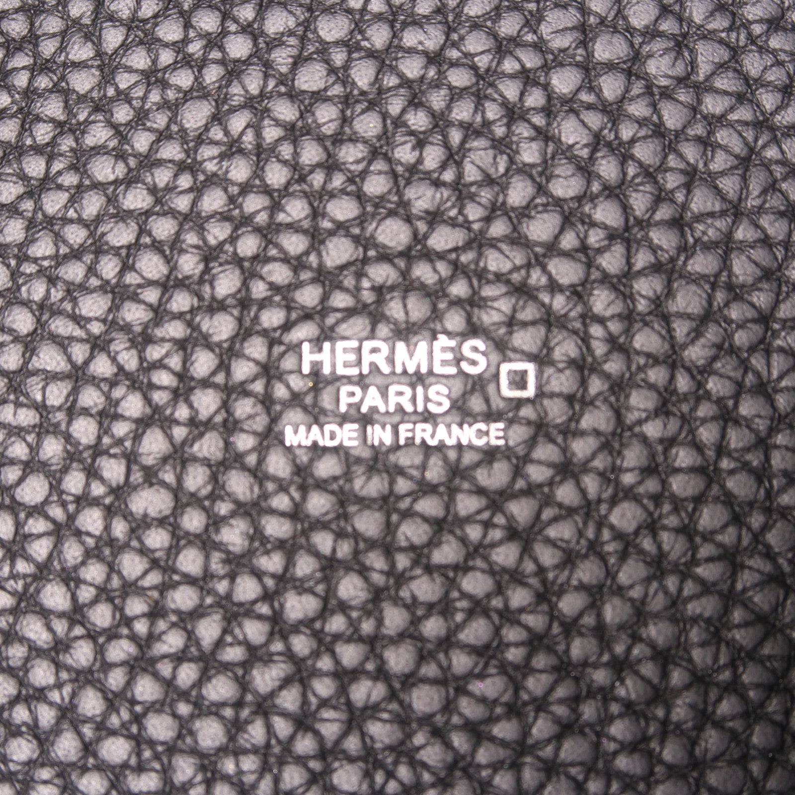 HERMES Clemence皮革/Alligator皮革Picotin MM Touch銀扣手挽袋