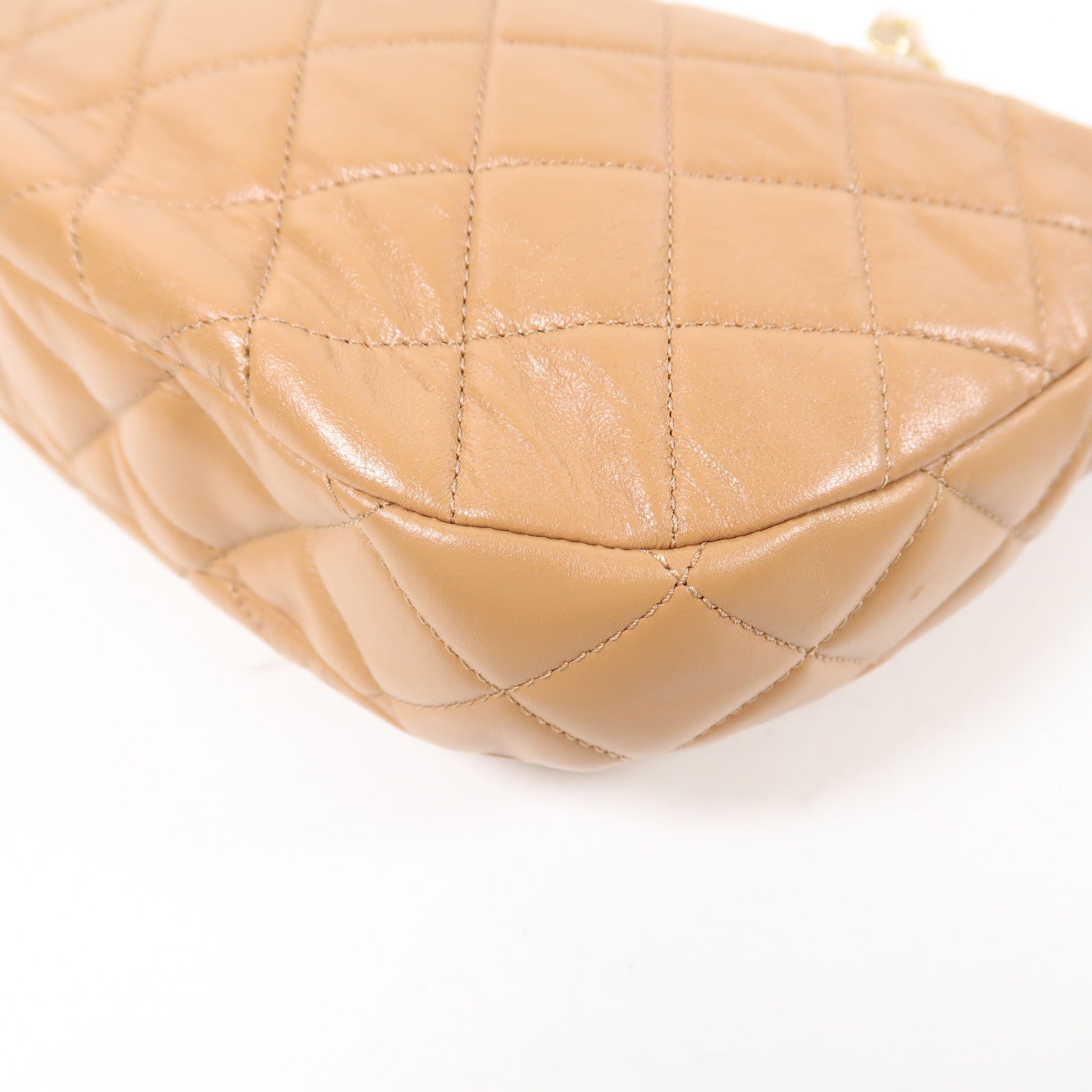 CHANEL 【激減優惠】牛皮皮革Hobo金扣鏈帶肩背袋