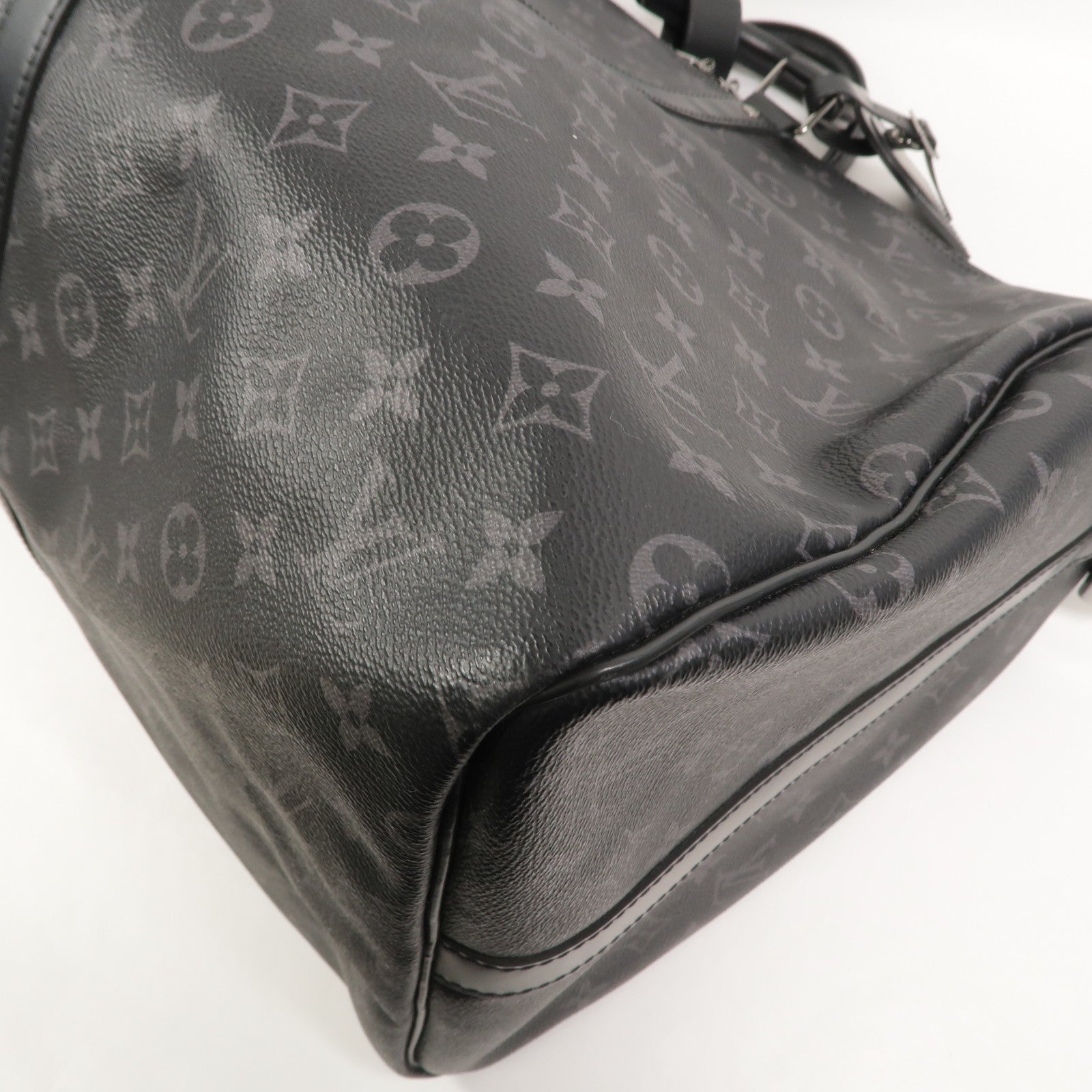 LOUIS VUITTON Monogram Eclipse Keepall Bandouliere 55手挽肩背兩用袋