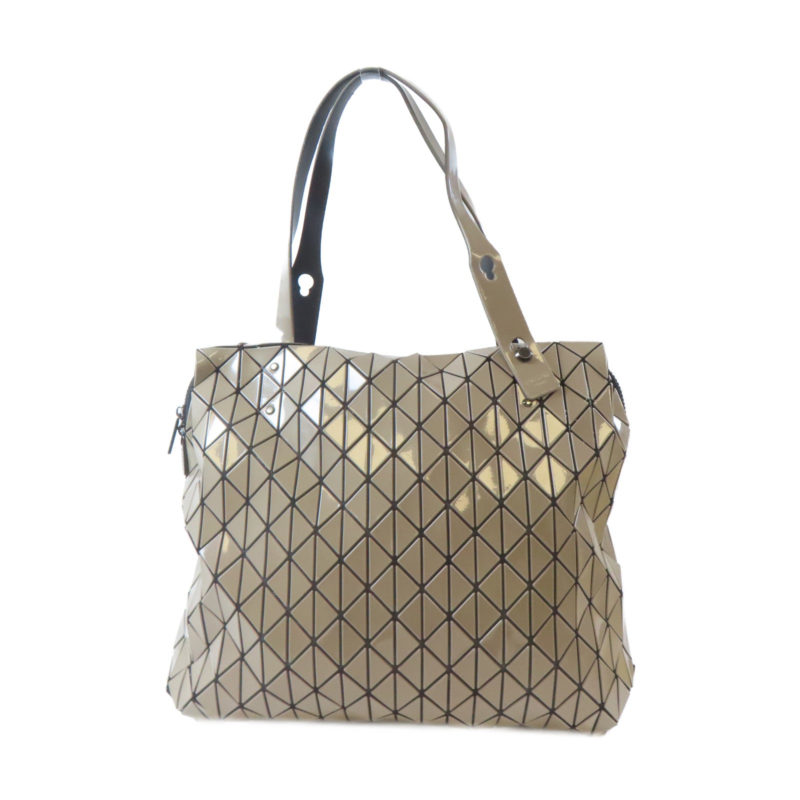 ISSEY MIYAKE PVC BAO BAO銀扣肩背袋/手挽袋灰色