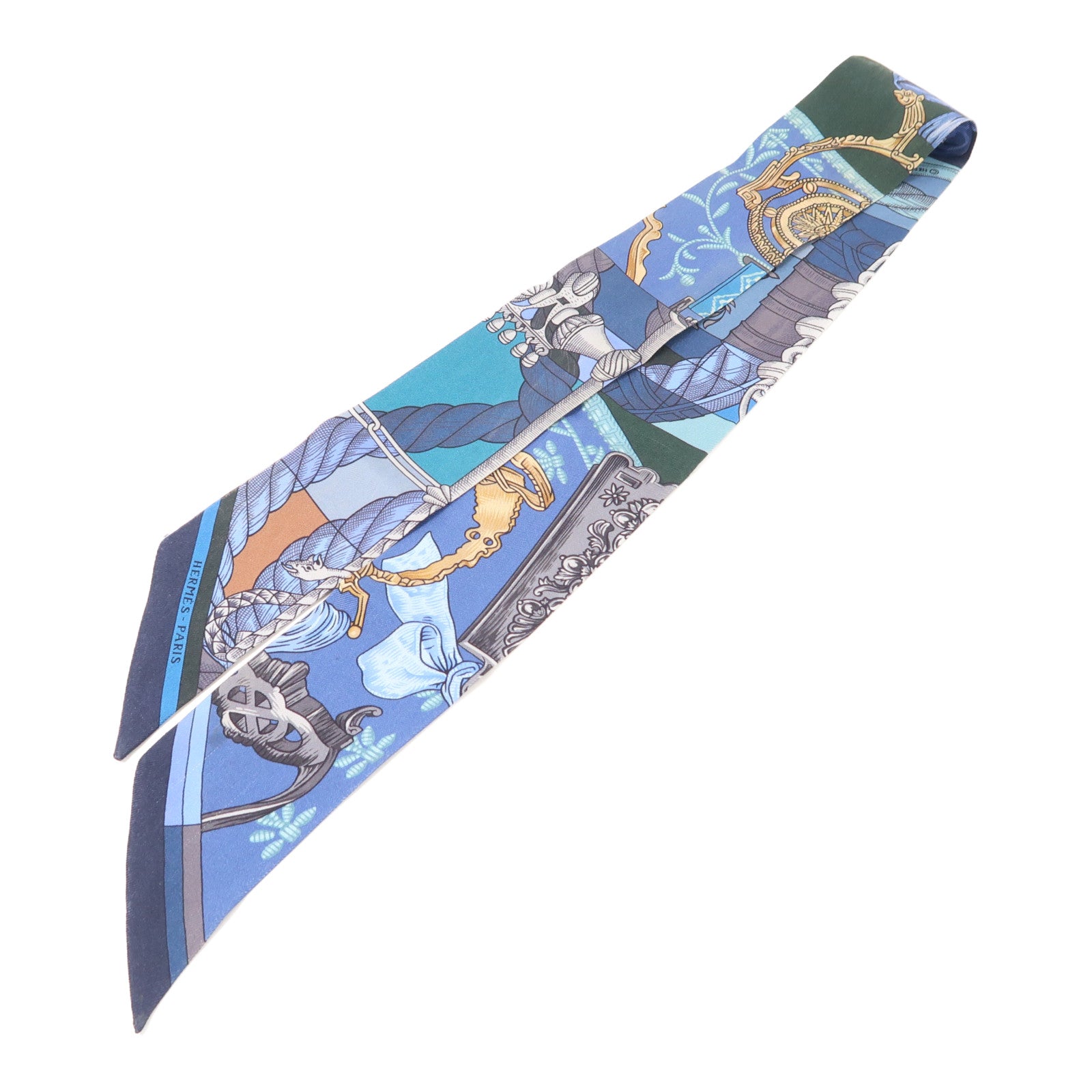 HERMES 絲質Twilly絲巾