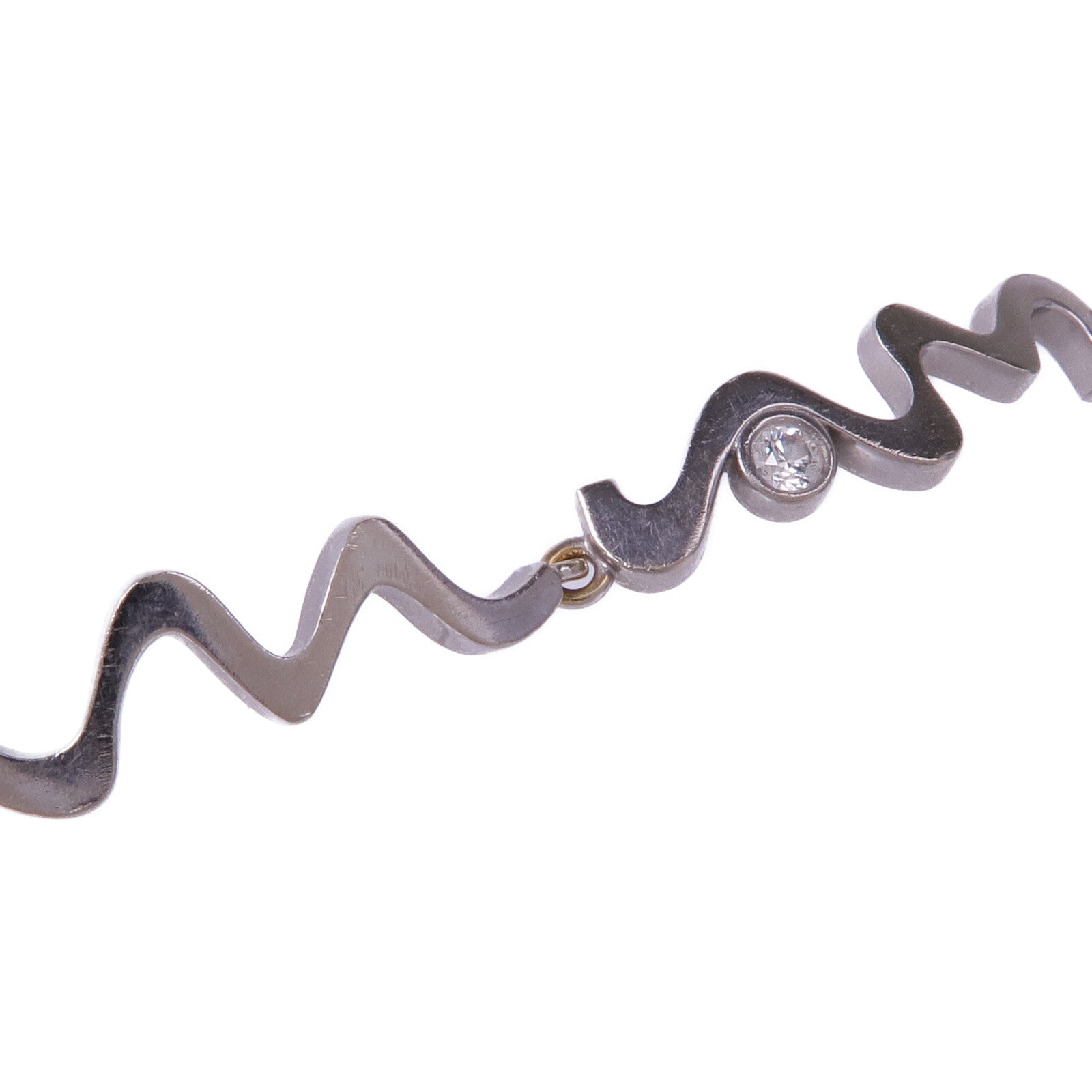 TIFFANY＆CO 18K白金Diamond Frank Gehry Bracelet鑽石手鏈