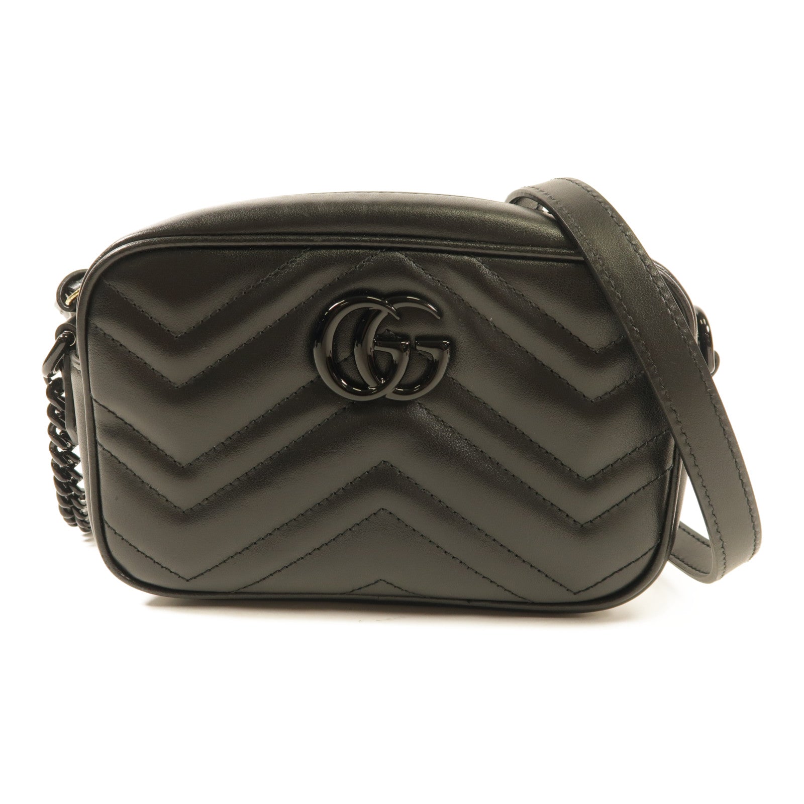 GUCCI 牛皮皮革GG Marmont Mini肩背袋