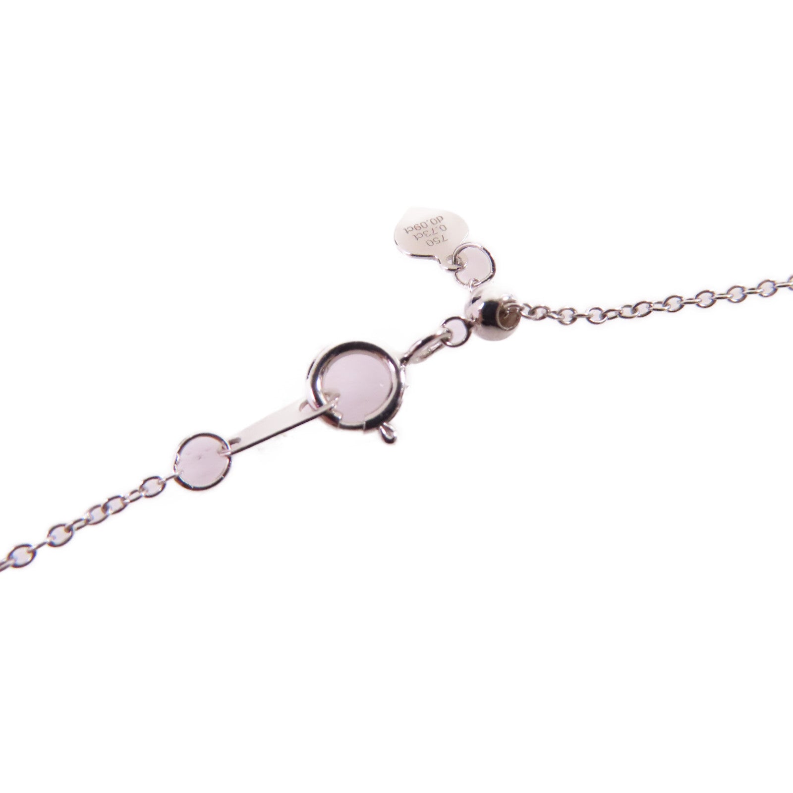 JEWELRY 18K白金Spinel/Diamond Necklace 0.73ct藍尖晶石/0.09ct鑽石項鏈