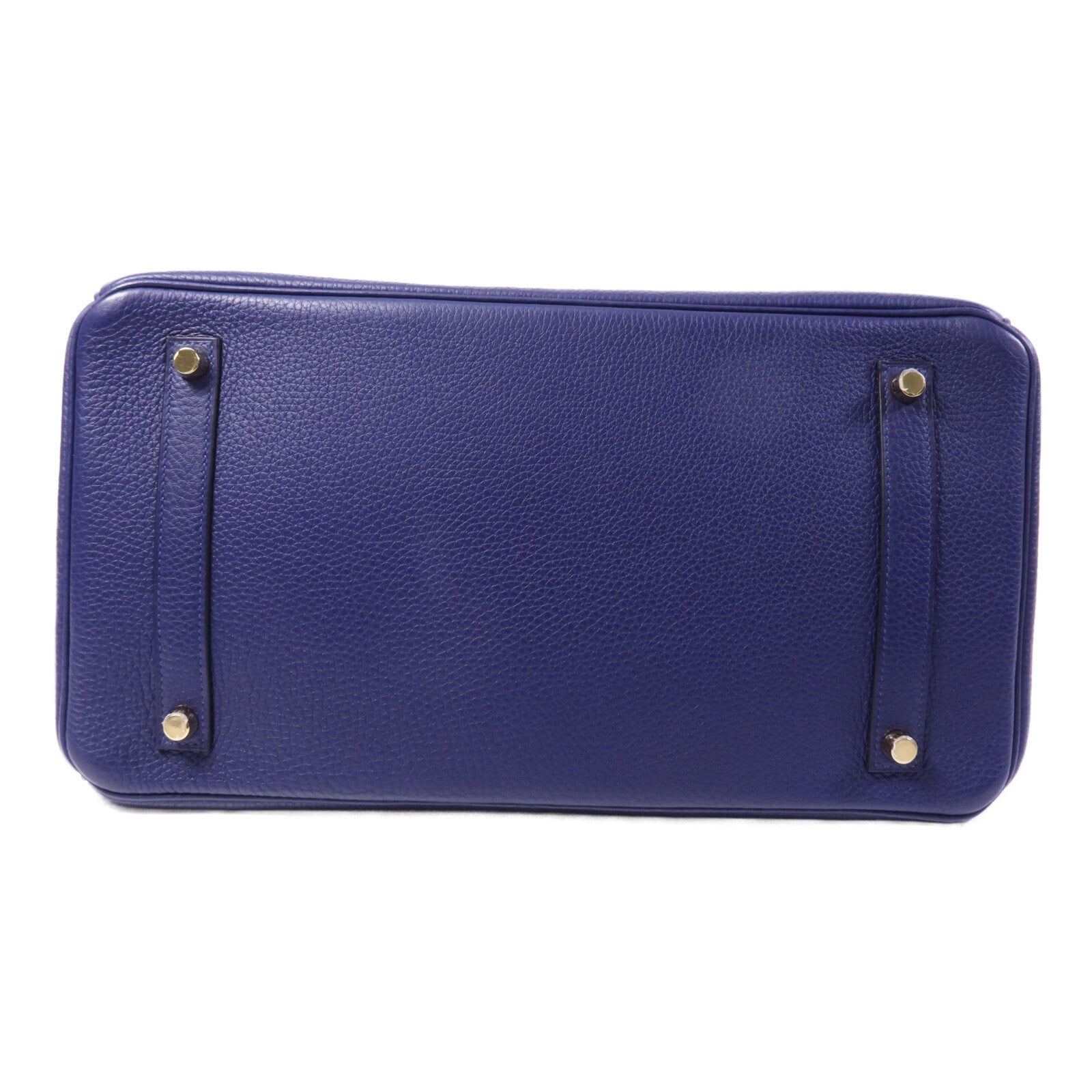 HERMES Togo皮革Birkin 35金扣手挽袋Bleu Encre