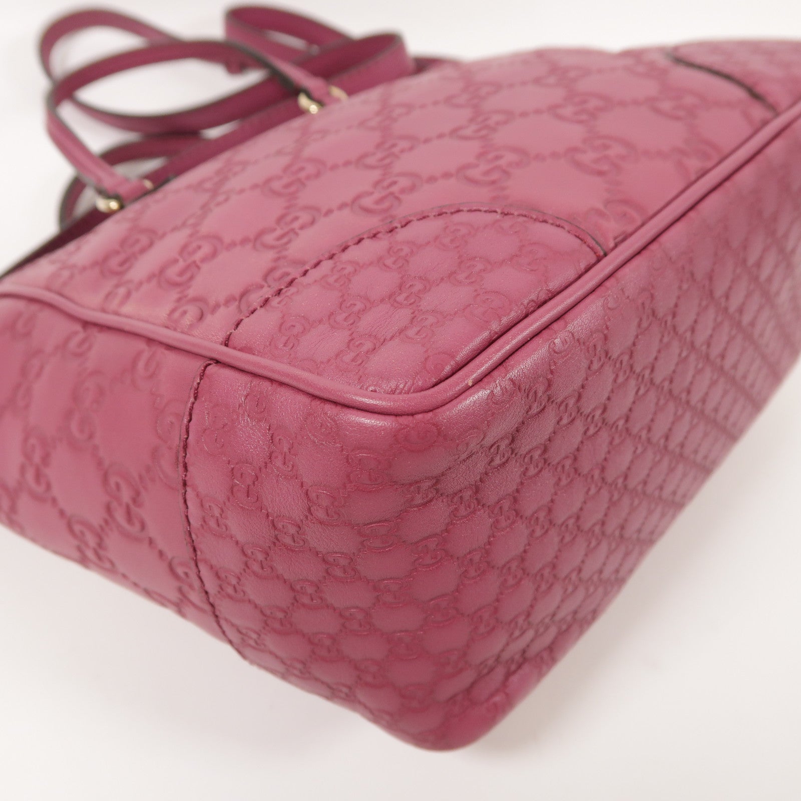 GUCCI GG GHW 2way Shoulder Bag Lather Purple