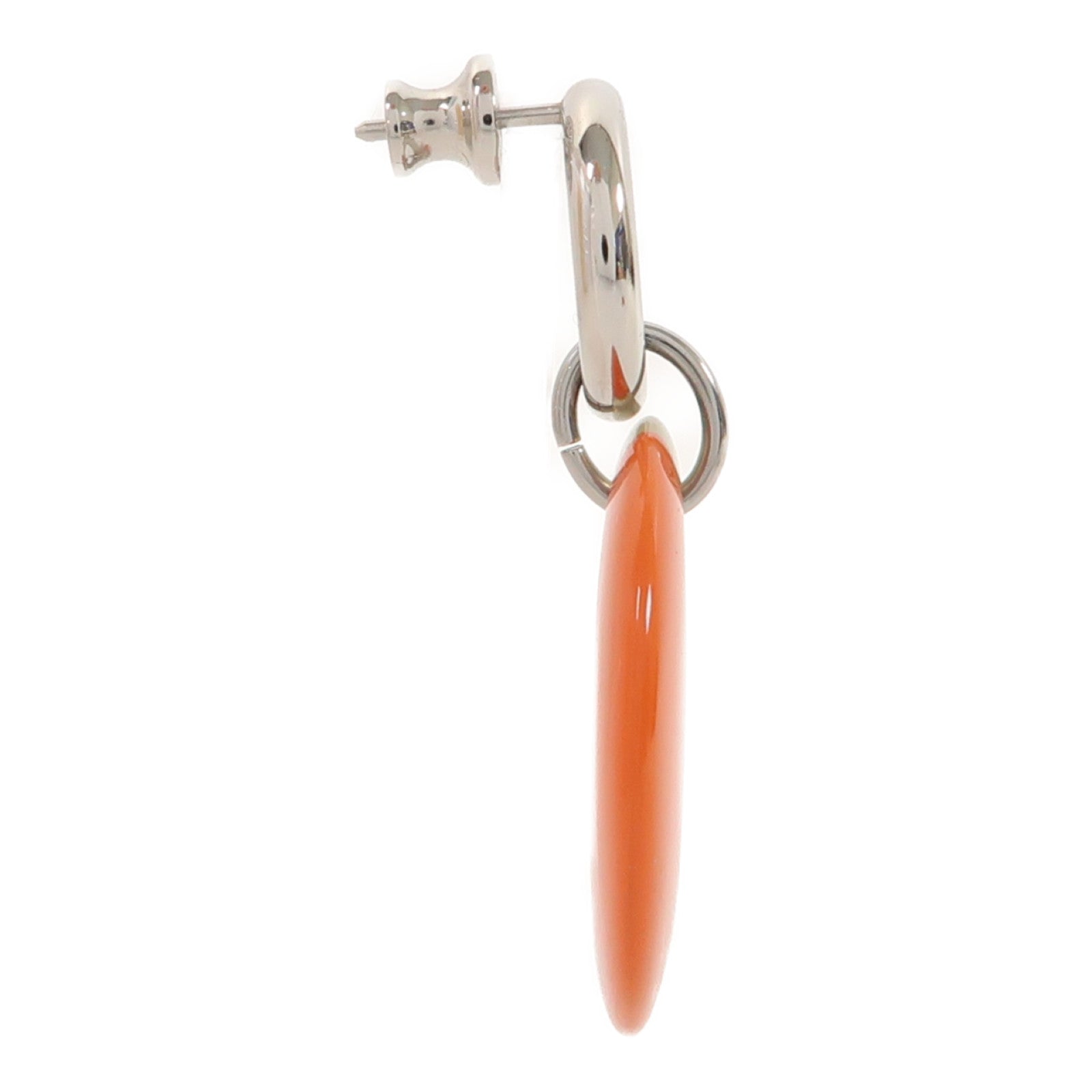 HERMES 水牛角Earrings耳環橙色/啡色