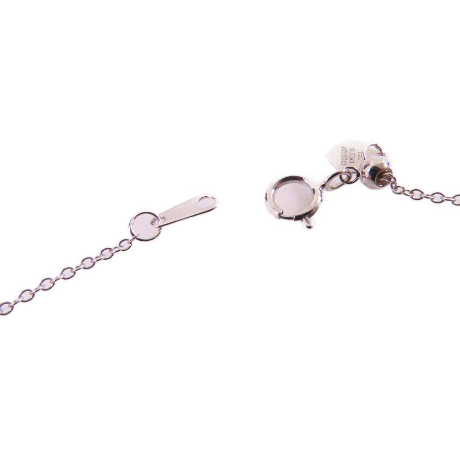 JEWELRY 18K白金Spinel/Diamond Necklace 0.73ct藍尖晶石/0.09ct鑽石項鏈